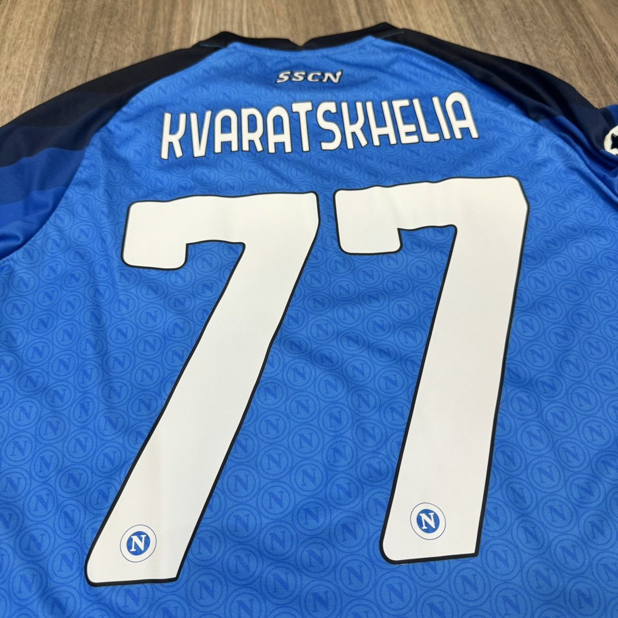 Sports Specialties Napoli 22/23 home shirt #77 Kvaratskhelia Size US M / EU 48-50 / 2 - 4 Thumbnail