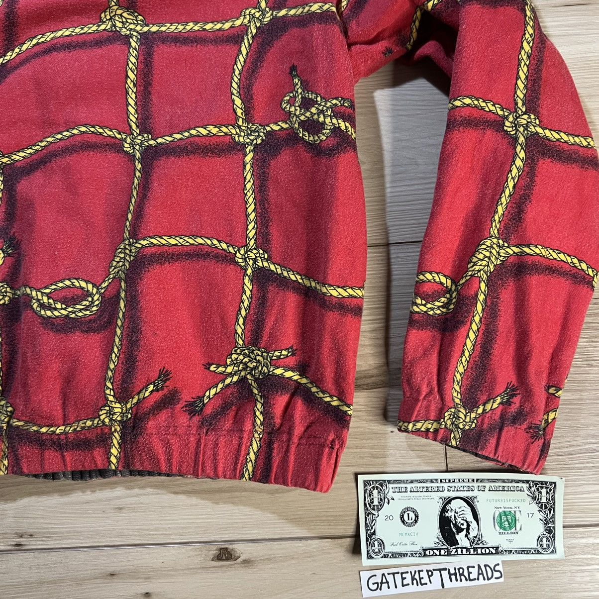 Sasquatchfabrix Sasquatchfabrix AW05 3D Rope Check Reversible Hoodie Size US M / EU 48-50 / 2 - 13 Thumbnail
