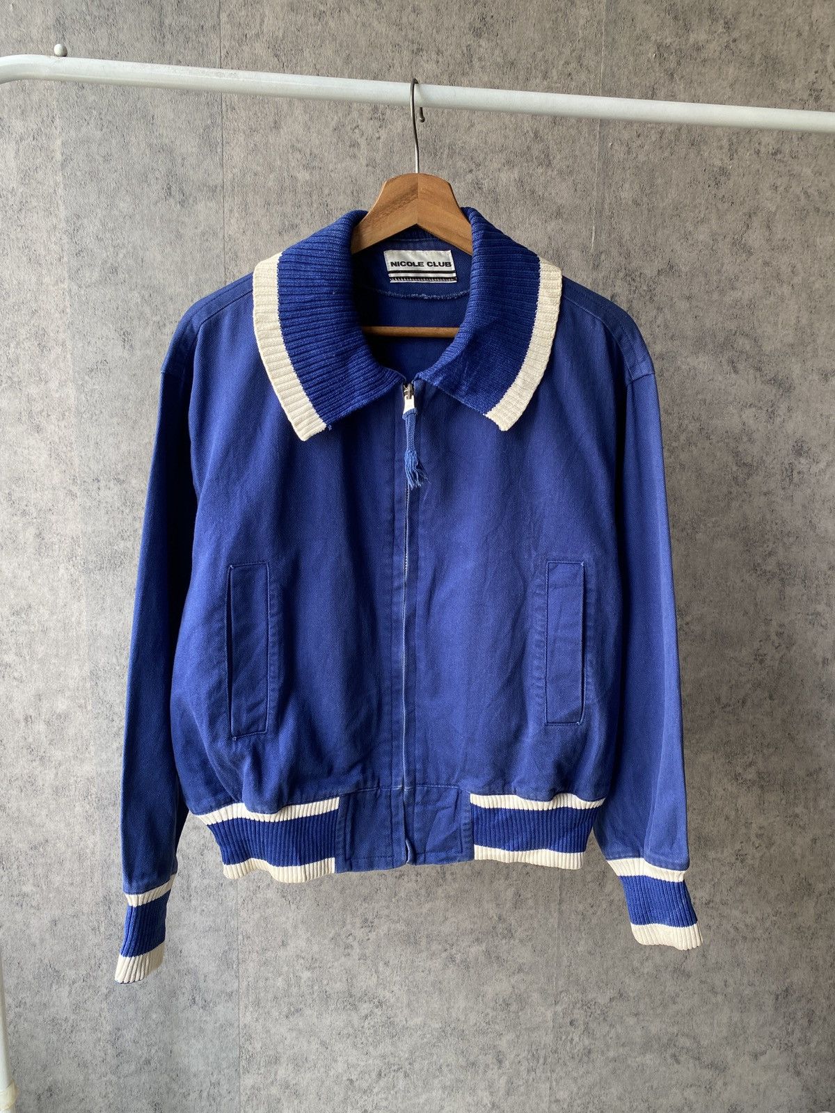 Japanese Brand Vintage 90s Nicole Club Big Lock Back Design Blue Faded Size US M / EU 48-50 / 2 - 2 Thumbnail