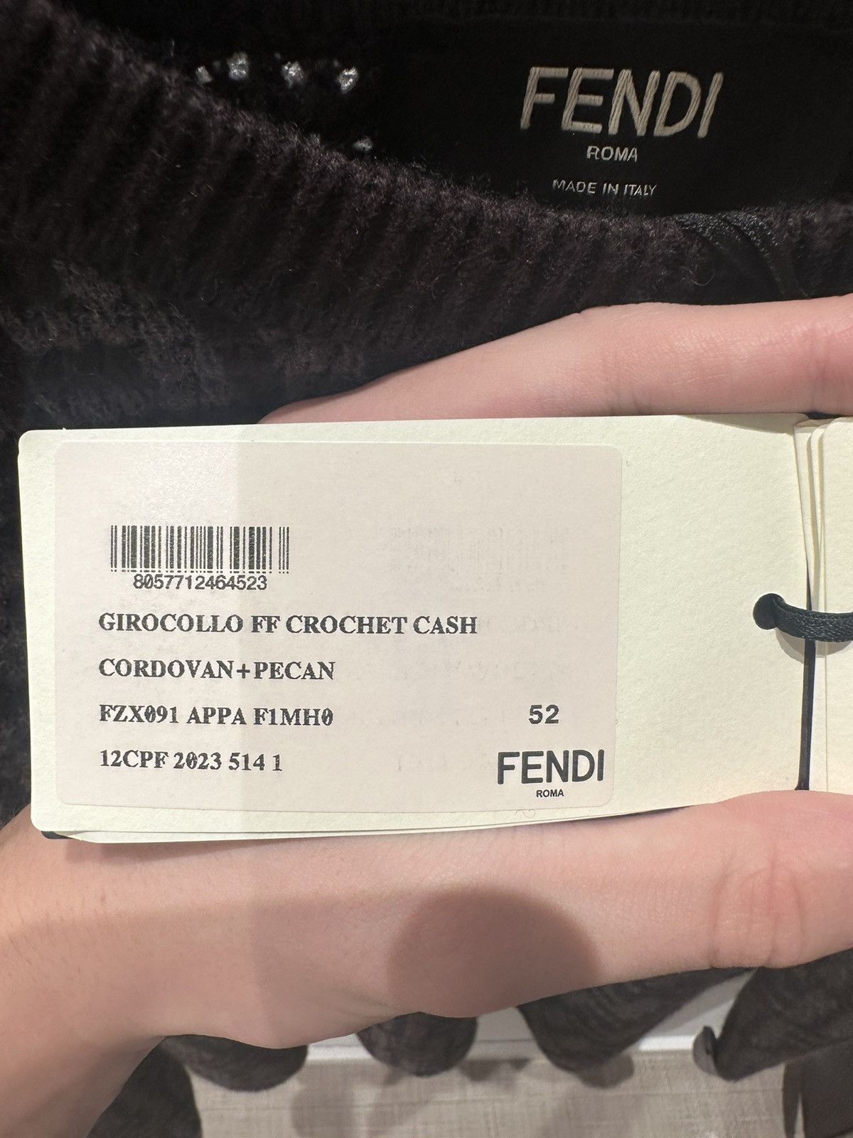Fendi Fendi knitted sweater Size US L / EU 52-54 / 3 - 4 Thumbnail