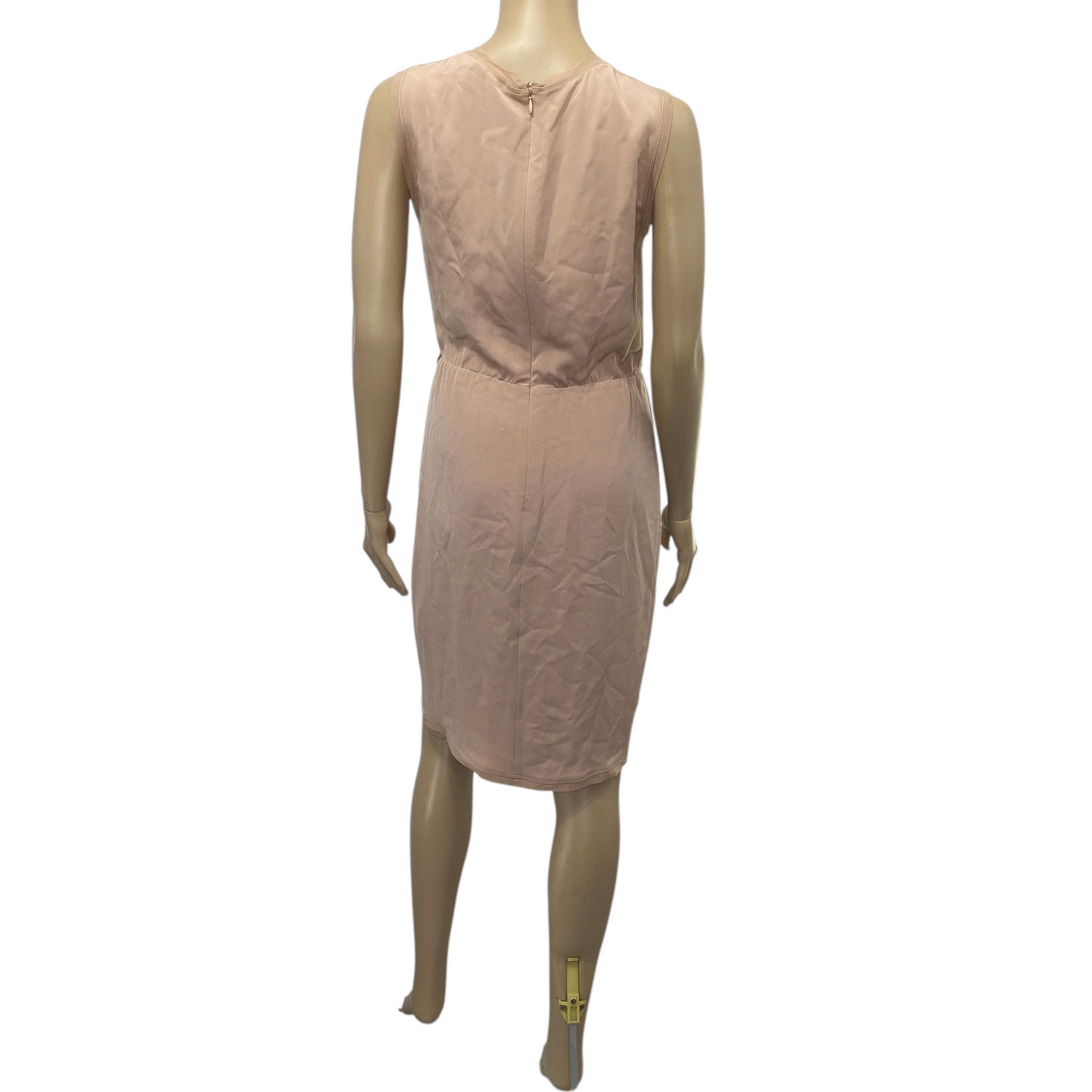 Blumarine Light Pink Rose Applique Silk Dress Size XS / US 0-2 / IT 36-38 - 5 Thumbnail
