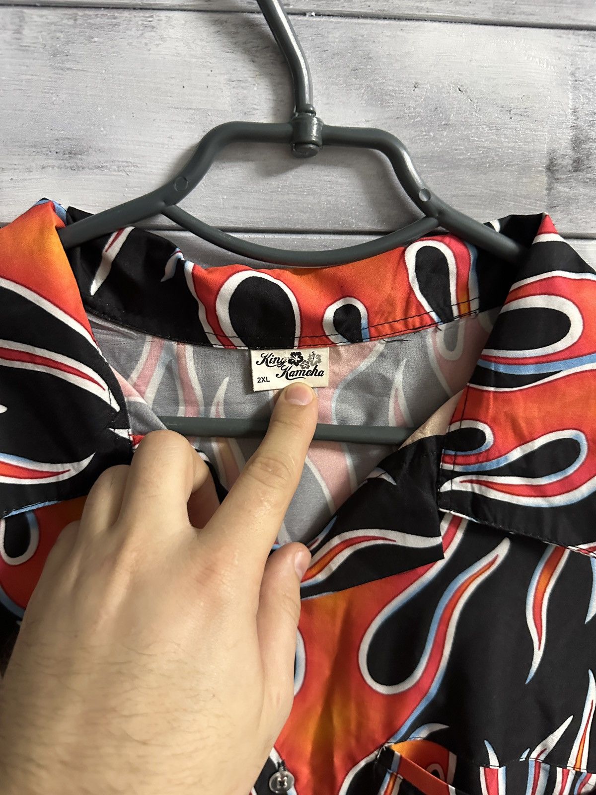 Other Rare Vintage Fire Shirt Y2K Japan Style Size Xl-XXL. Size US XXL / EU 58 / 5 - 7 Thumbnail