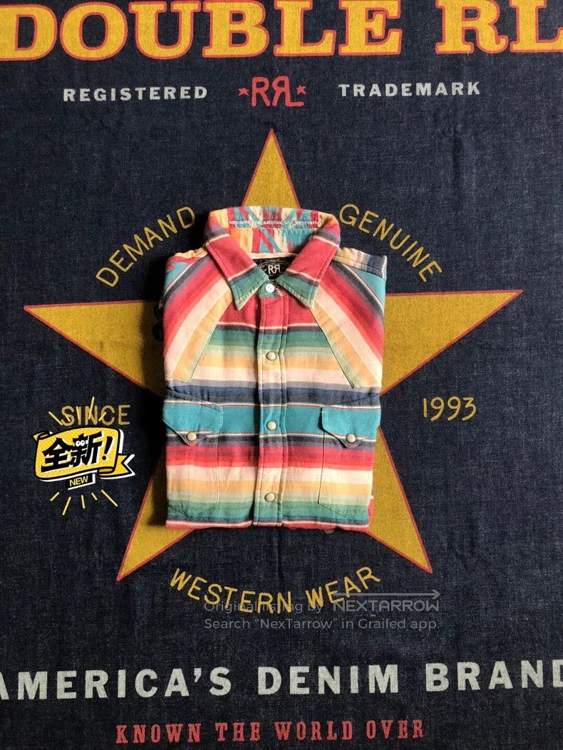RRL Ralph Lauren RRL Ralph Lauren Early vintage patch rainbow shirt Size US S / EU 44-46 / 1 - 2 Thumbnail
