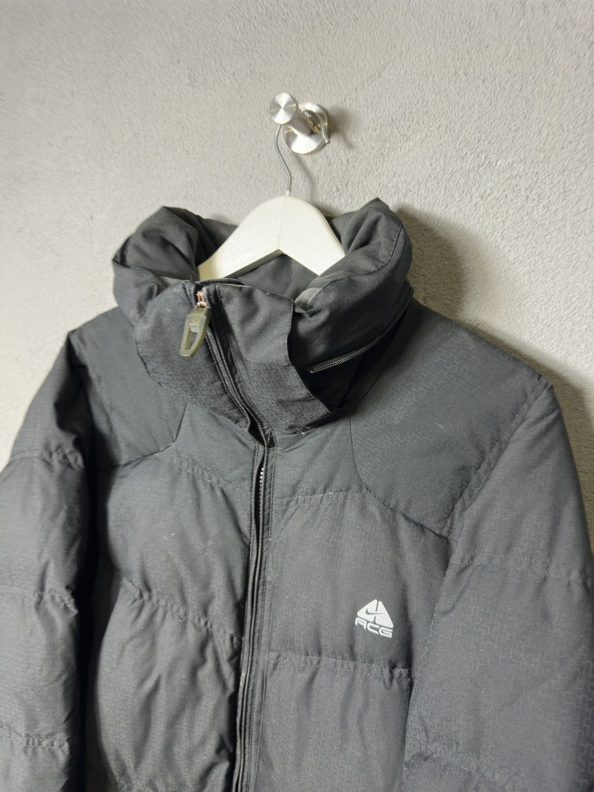 Nike × Nike ACG × Vintage Vintage Nike ACG Baby Black Down Puffer Jacket Y2K Size US L / EU 52-54 / 3 - 2 Thumbnail