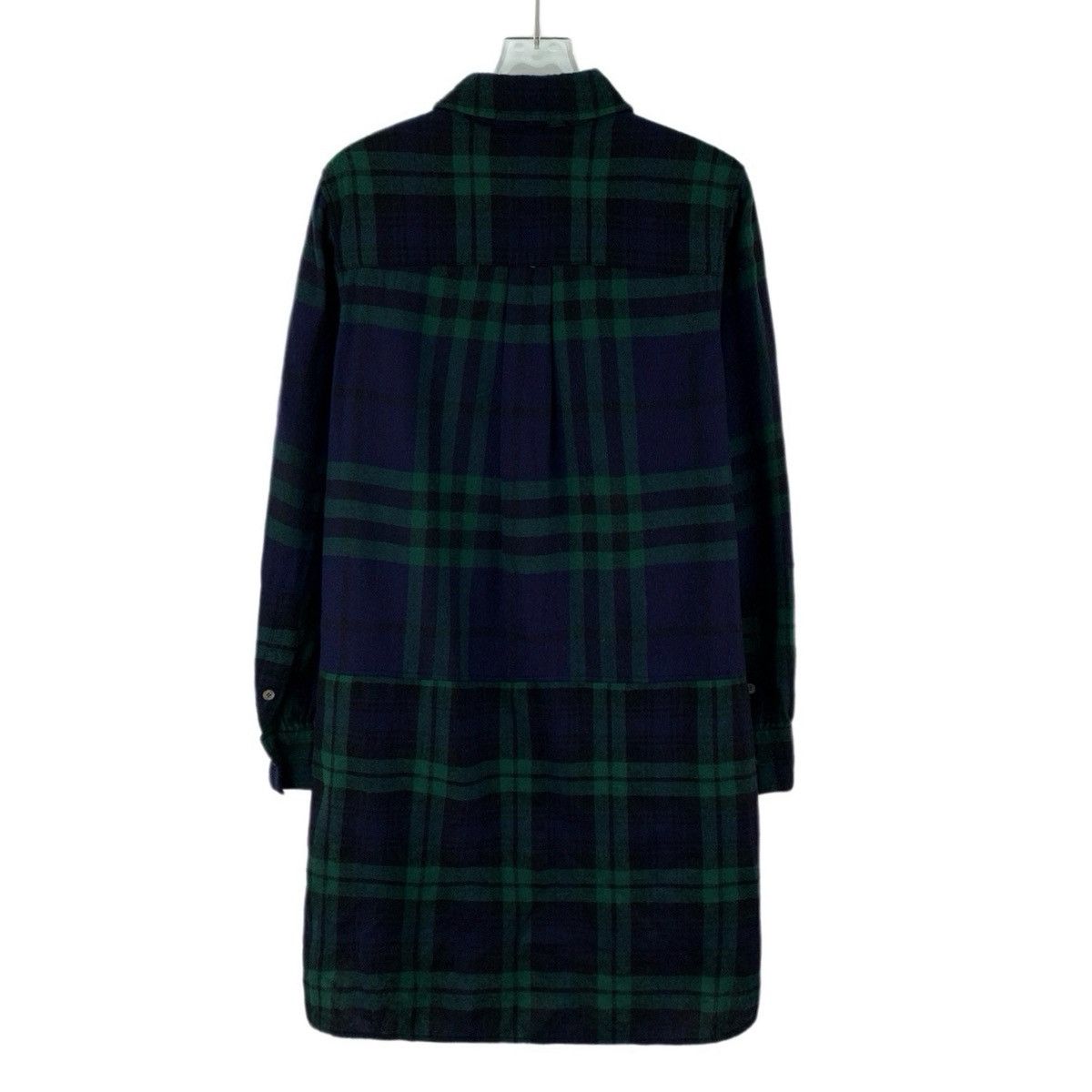 Burberry Burberry Classic Check Wool Lapel Long Sleeve Dress K26WX Size S / US 4 / IT 40 - 2 Thumbnail