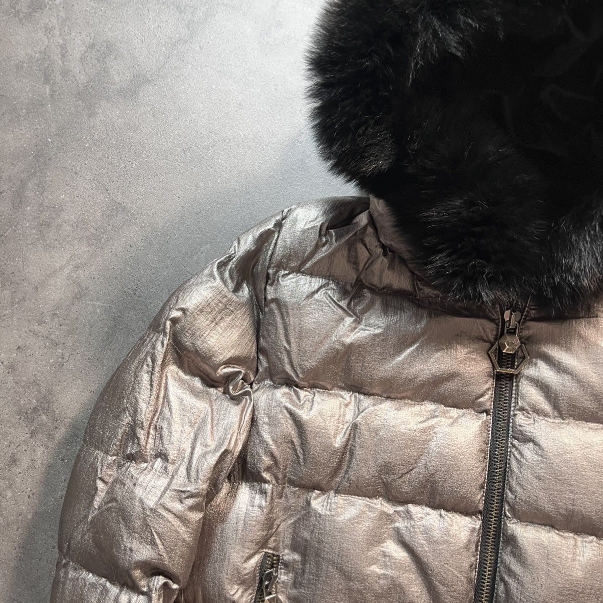 Philipp Plein Vintage Philipp Plein Silver Zip Fur Bomber Puffer Jacket Size US M / EU 48-50 / 2 - 5 Thumbnail
