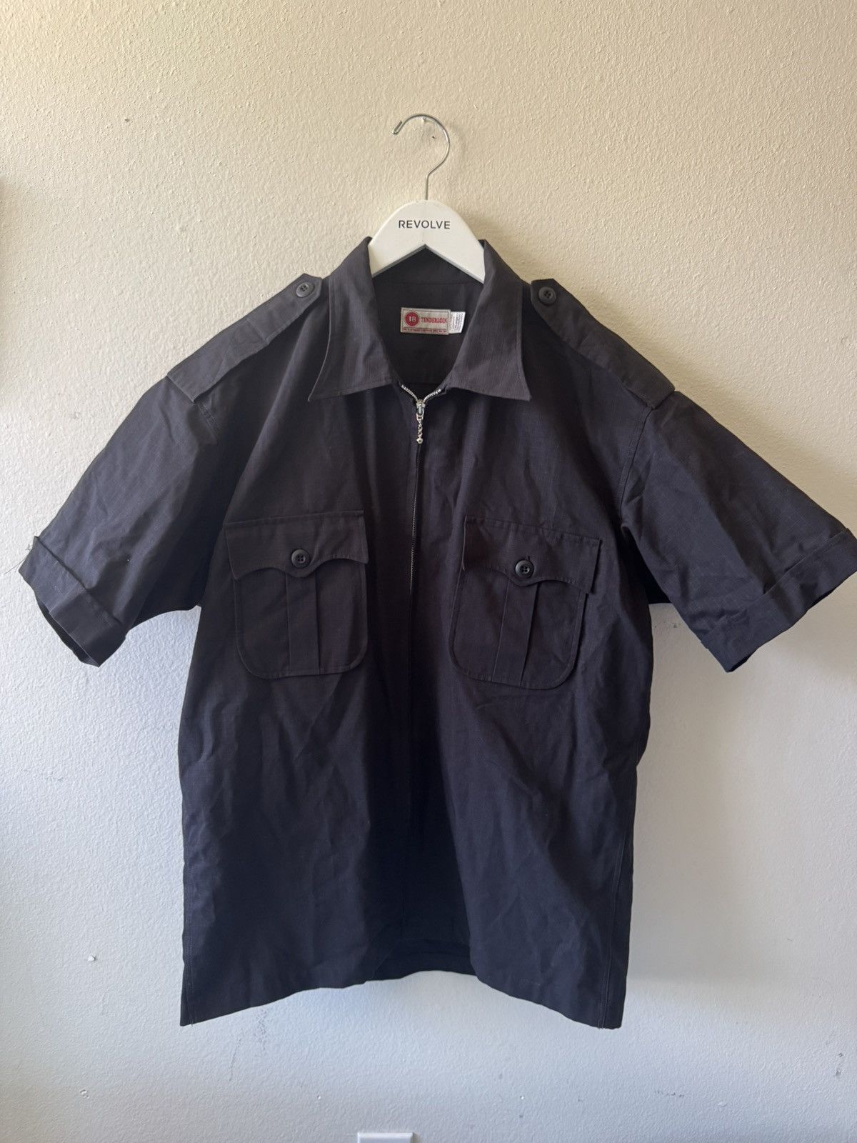 Tenderloin Y2K Tenderloin Zip Up Short Sleeve Ripstop Shirt Size US XL / EU 56 / 4 - 1 Thumbnail
