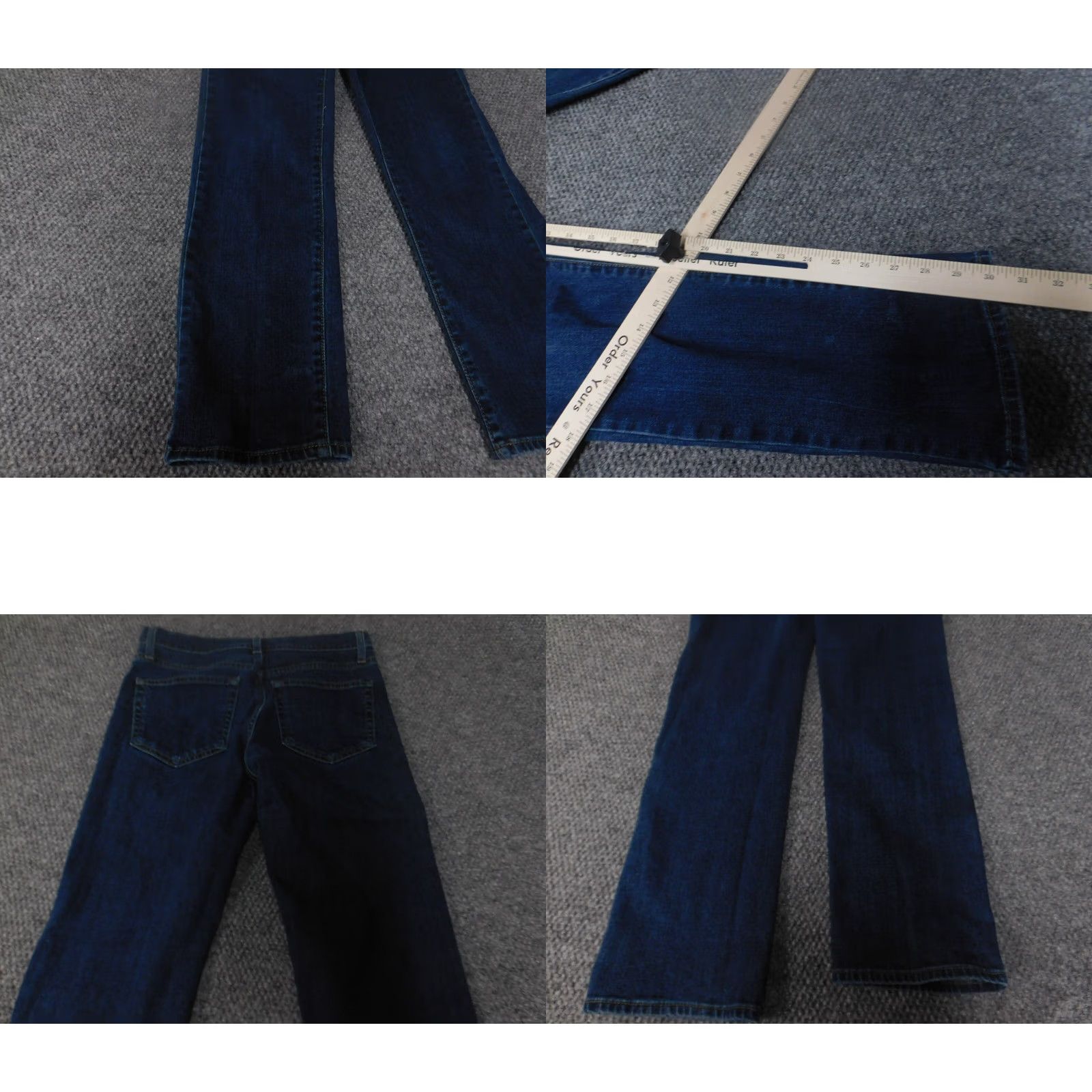 Vintage Urban Pipeline Womens Jeans 29 blue Straight Distressed Denim Zip Inseam 30 Regular Womens (29) Size 29" - 8 Thumbnail