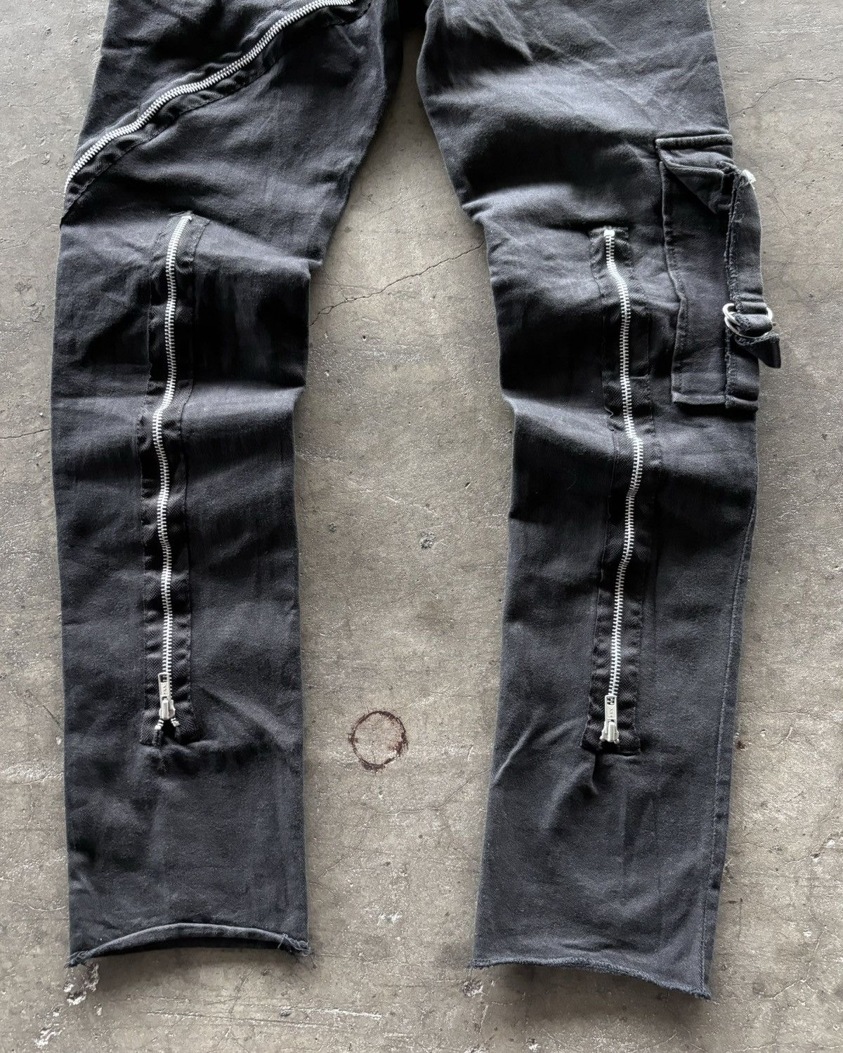 14th Addiction × Japanese Brand × KMRii Tokyo Punker Cargo Multi Zip Up Pants Size US 28 / EU 44 - 8 Thumbnail