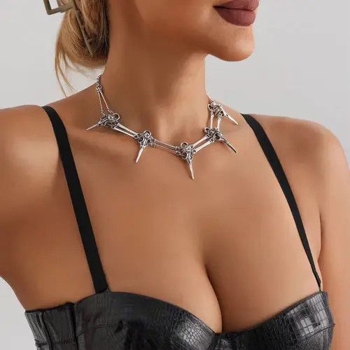 Jewelry Maijima x Akane Bird Skull Chocker Necklace Size ONE SIZE - 3 Thumbnail