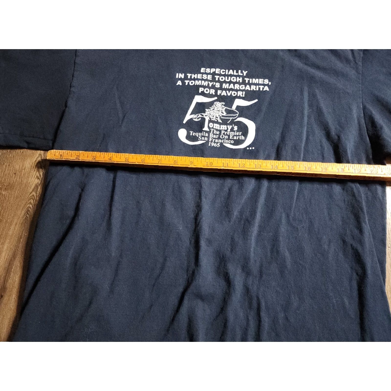 Doublet Mens M T Shirt Tommy's Margarita Bar San Francisco Double-Sided Beach Graphic Tee Blue 100% Cotton Size US M / EU 48-50 / 2 - 4 Thumbnail
