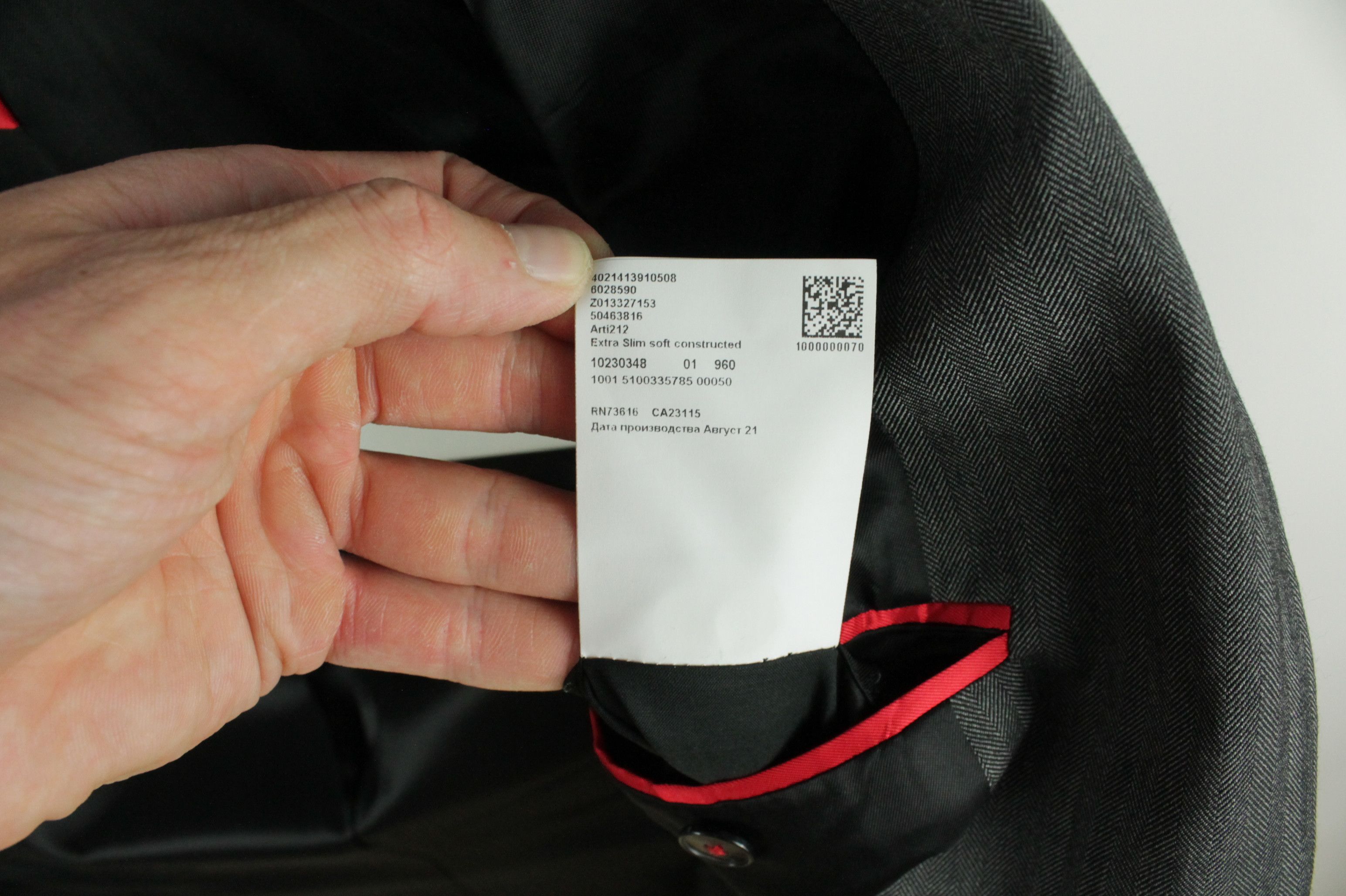 Designer × Hugo Boss Hugo Boss Extra Slim Fit Stretch Gray Wool Blazer Jacket Size US S / EU 44-46 / 1 - 10 Thumbnail
