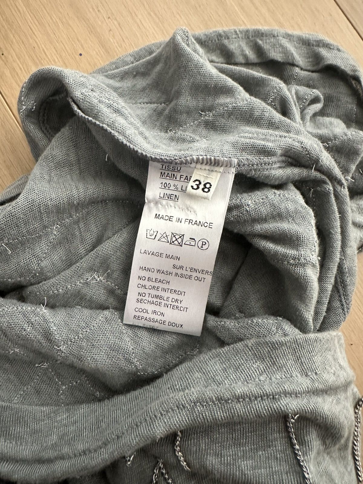 Balmain FW2009 Multi Chain Linen Tank Top Christophe Decarnin Era Size US M / EU 48-50 / 2 - 5 Thumbnail