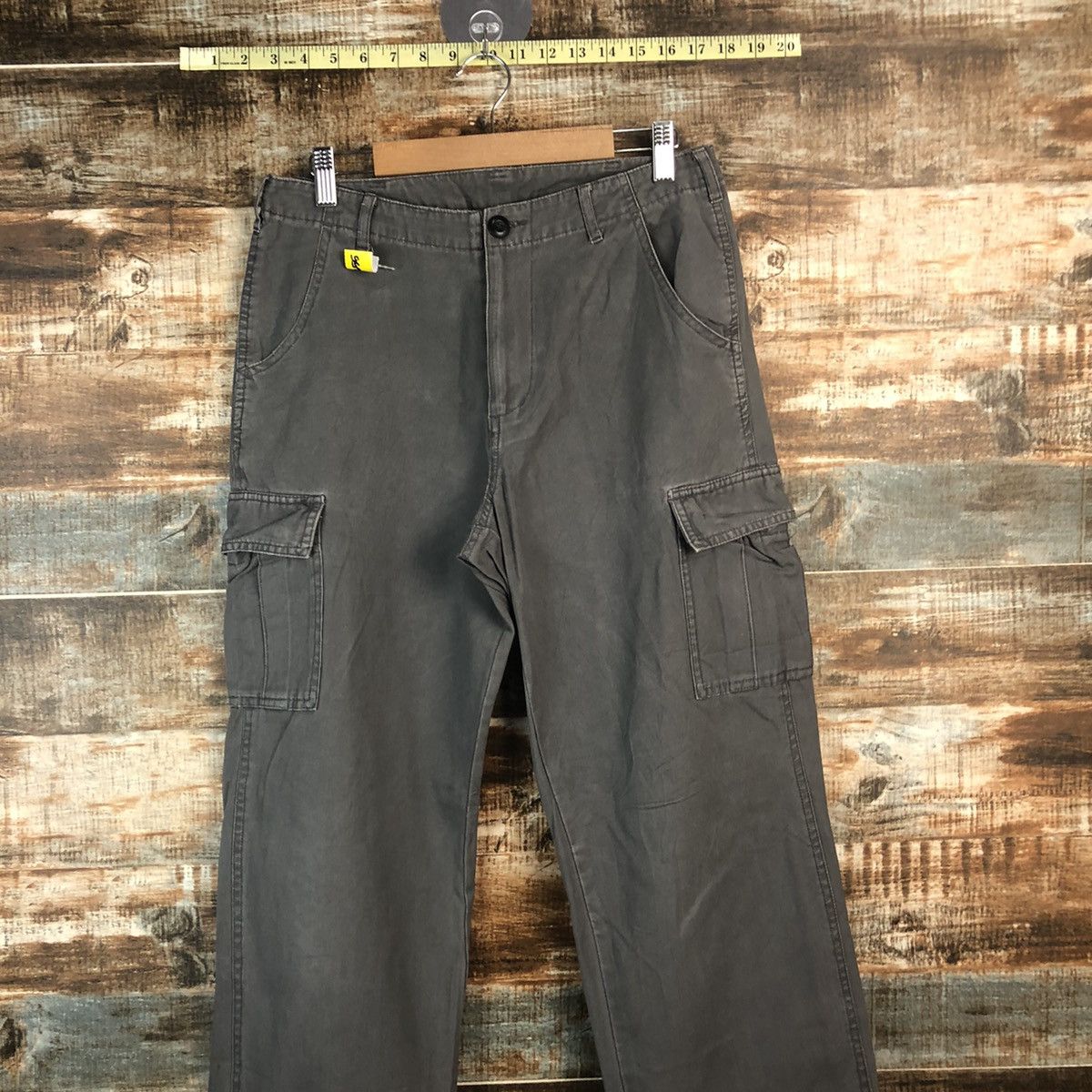 Japanese Brand DL Japanese Brand Gray Cargo Multipocket Pants #C655 Size US 27 - 2 Thumbnail