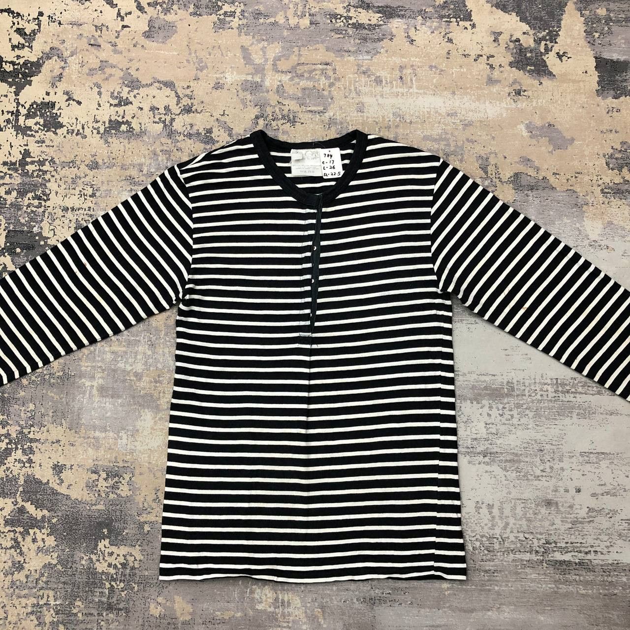agnes b. T84 AGNES B. STRIPED LONG SLEEVE TEE Size XS / US 0-2 / IT 36-38 - 3 Thumbnail