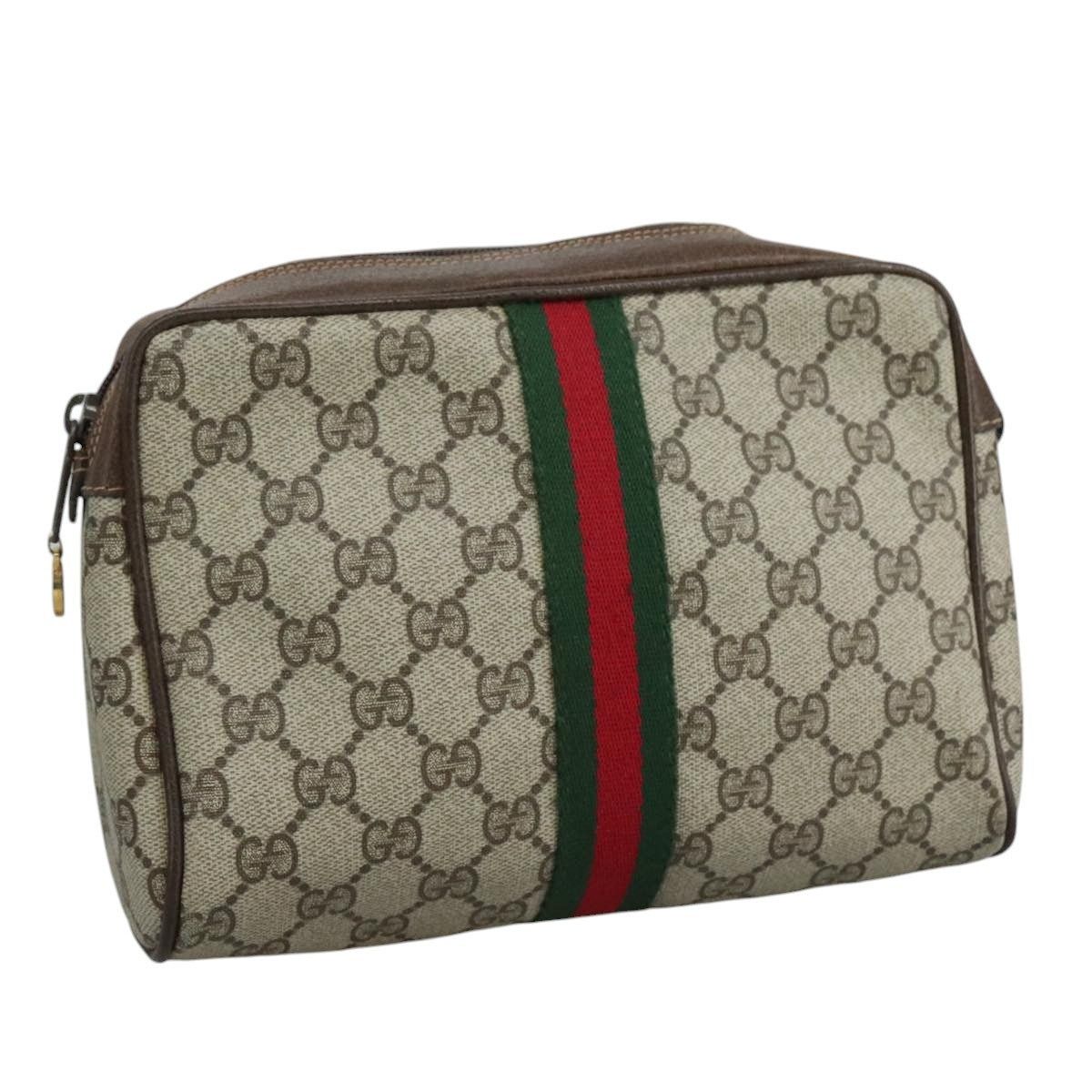 Gucci × Vintage Gucci GG Sherry Line Clutch Bag | Grailed