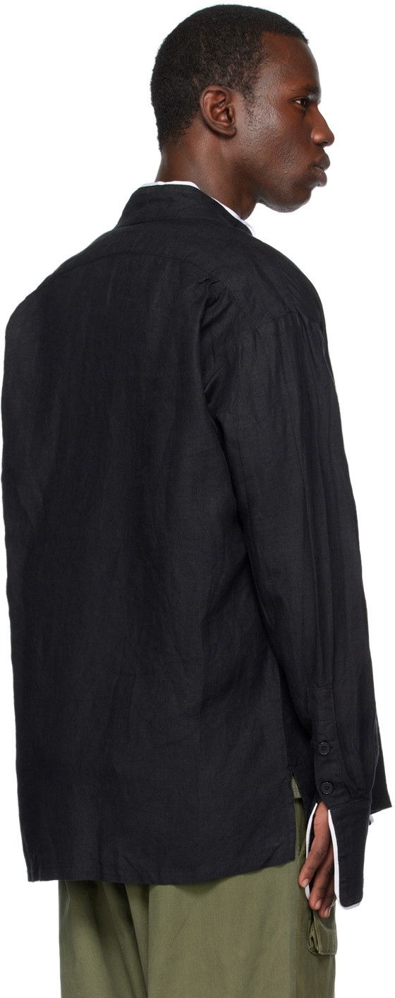 Greg Lauren $800 Greg Lauren Black Winged GL1 kimono top shirt Size US M / EU 48-50 / 2 - 3 Thumbnail