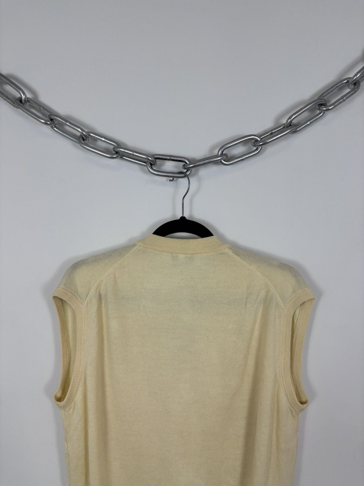 Pierre Cardin Vintage Pierre Cardin Men’s Yellow Wool Knit Vest Sweater Size US S / EU 44-46 / 1 - 15 Thumbnail