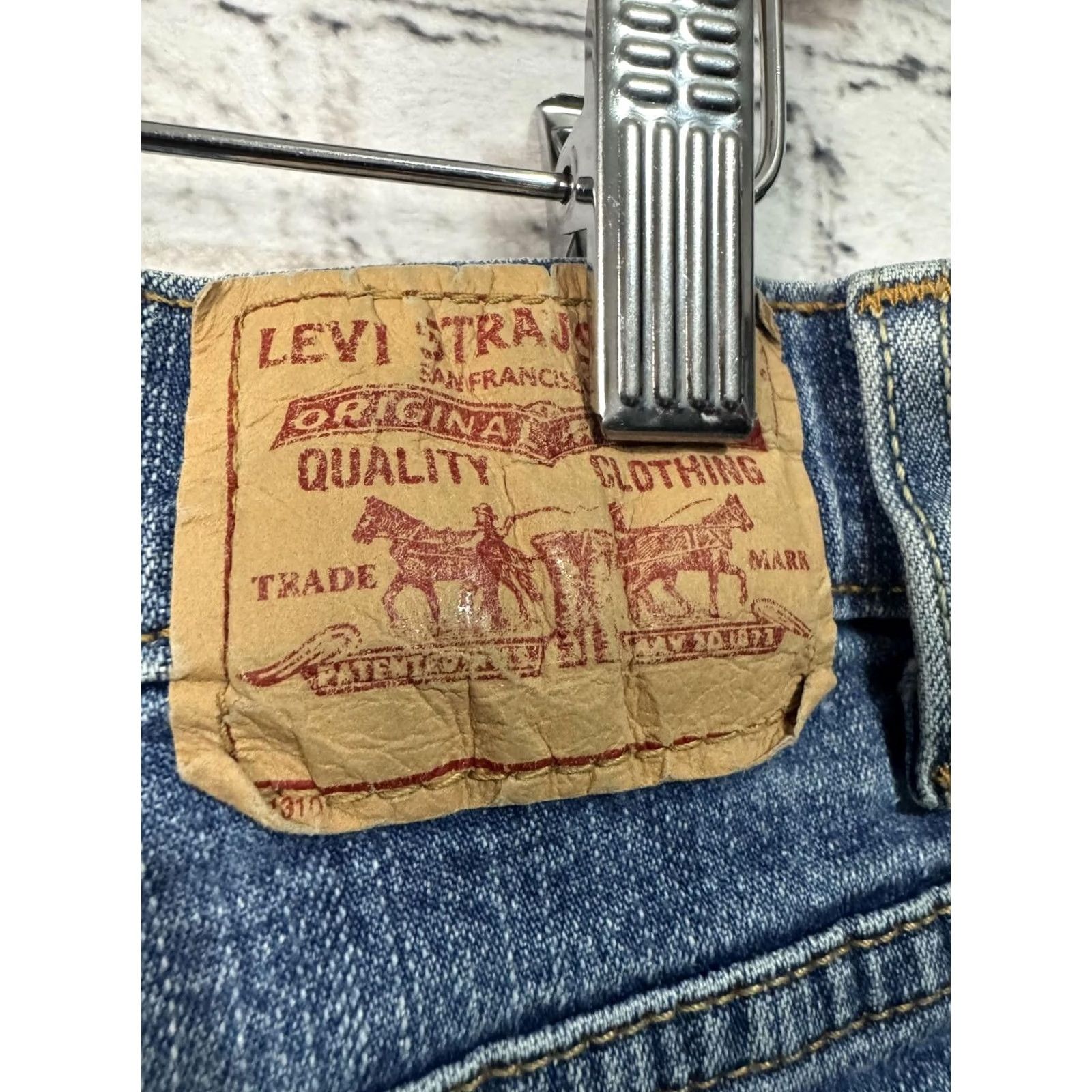 Levi's Levi's Relaxed Tapered Jeans Women 34x28 Denim Blue 34 Regular Cotton Spandex Five-Pocket Vintage No N/A Size 24" / US 00 / IT 34 - 2 Thumbnail