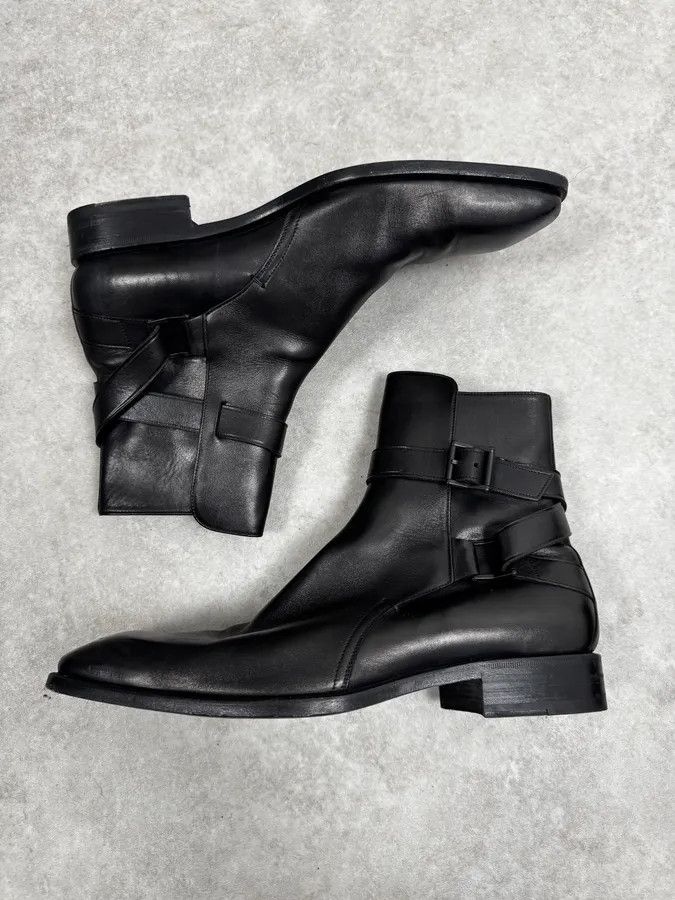 Gucci Gucci Black Buckle Leather Boots Size US 13 / EU 46 - 2 Thumbnail