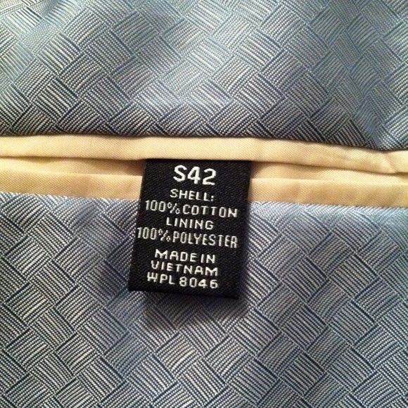 Bar III $600.00 BAR III MEN'S NEW 100%COTTON 2PC SUIT SIZE: 42S Size 42S - 9 Thumbnail