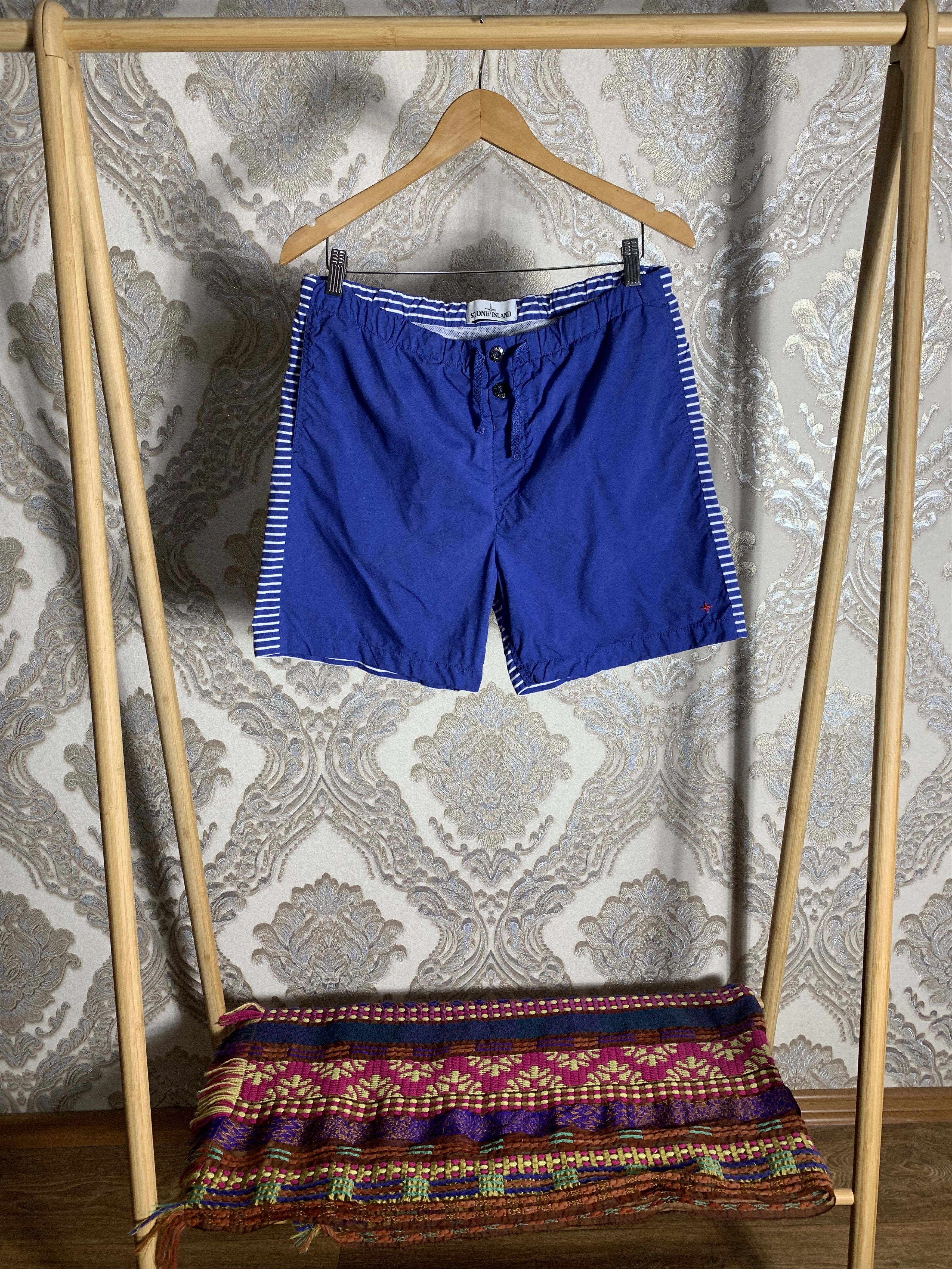 Stone Island VINTAGE STONE ISLAND MARINA CLASSIC DESIGNER SHORTS 90s Size US 32 / EU 48 - 2 Thumbnail