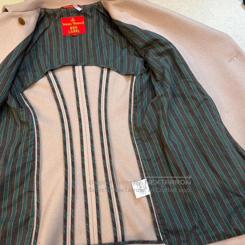 Vivienne Westwood Vivienne Westwood Beige Wool Coat Jacket, Vintage Mid-Cent Size L / US 10 / IT 46 - 5 Thumbnail