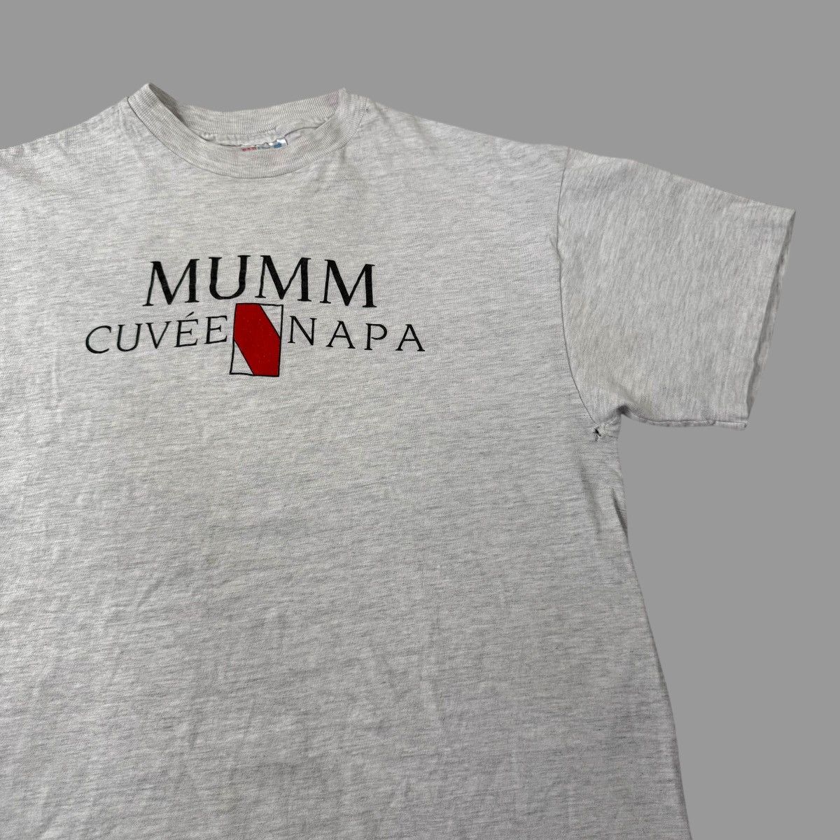 Vintage Vintage 1990s gray college T-shirt Size US L / EU 52-54 / 3 - 2 Thumbnail