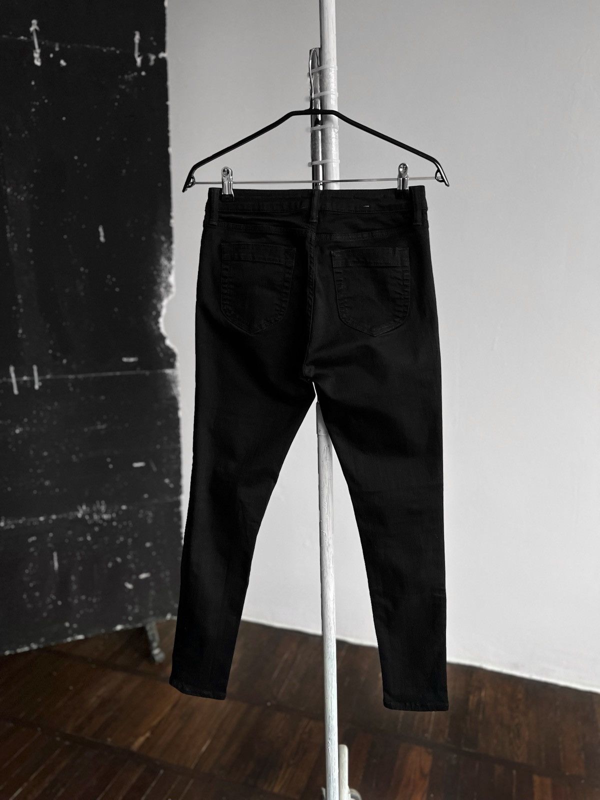 Designer × Reiss Reiss Womens Stevie Black Stretch Cotton Skinny Jeans Size 27" / US 4 / IT 40 - 3 Thumbnail