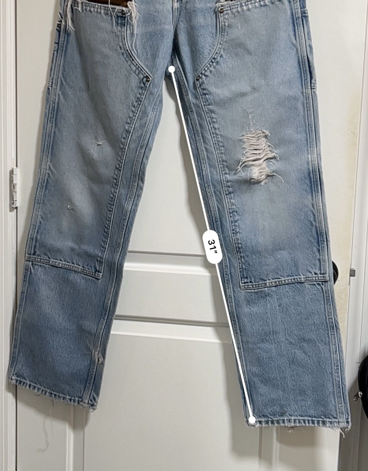 Carhartt Carhartt double holster light blue washed denim Size US 31 - 8 Thumbnail