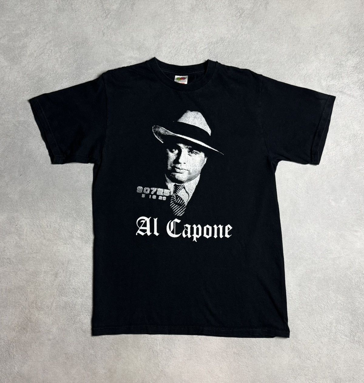 Fruit Of The Loom All Capone Vintage 2000s Cotton T-Shirt Size US M / EU 48-50 / 2 - 1 Thumbnail