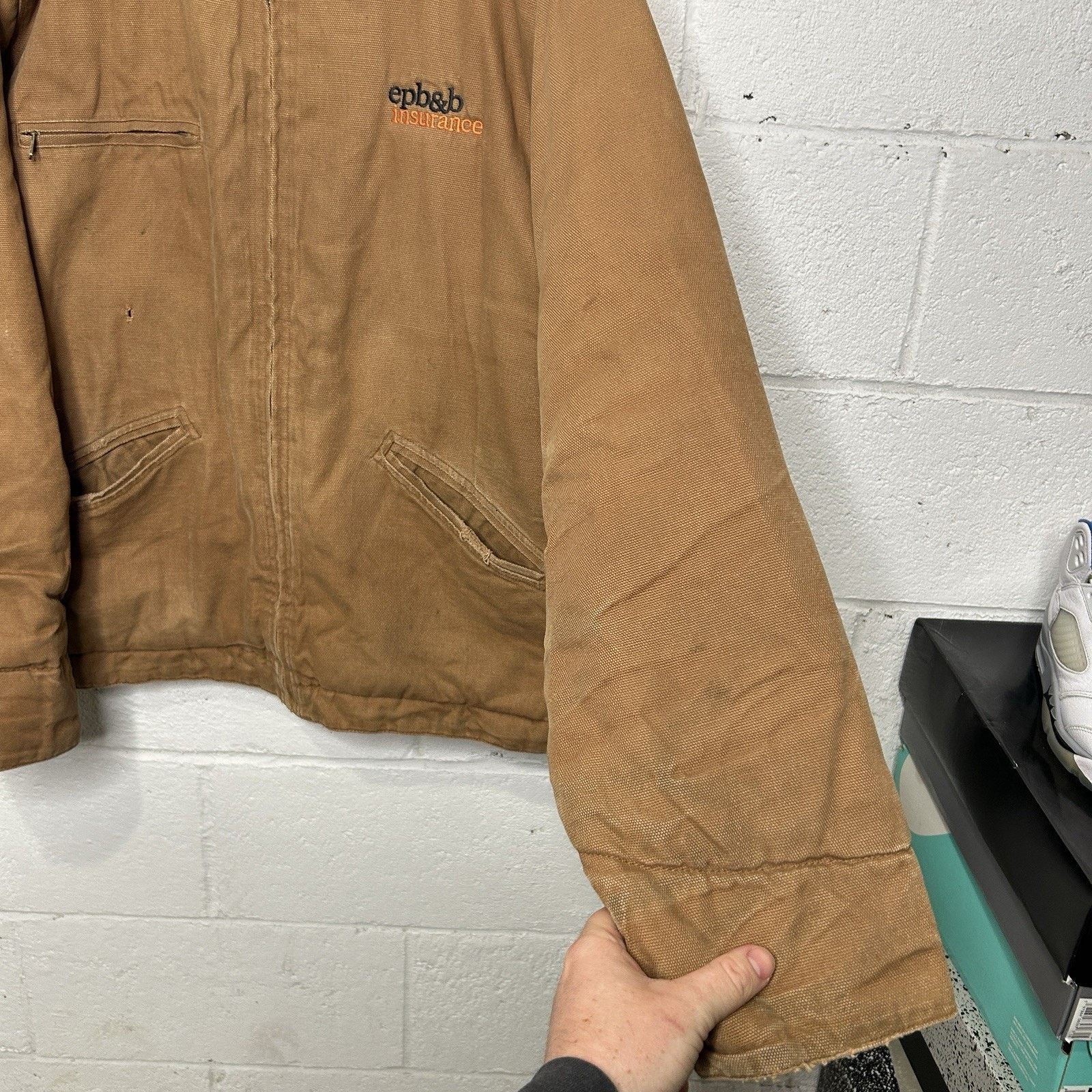 Other Vintage Tri-Mountain Quilted Detroit Style Jacket “Tan” Size US L / EU 52-54 / 3 - 10 Thumbnail