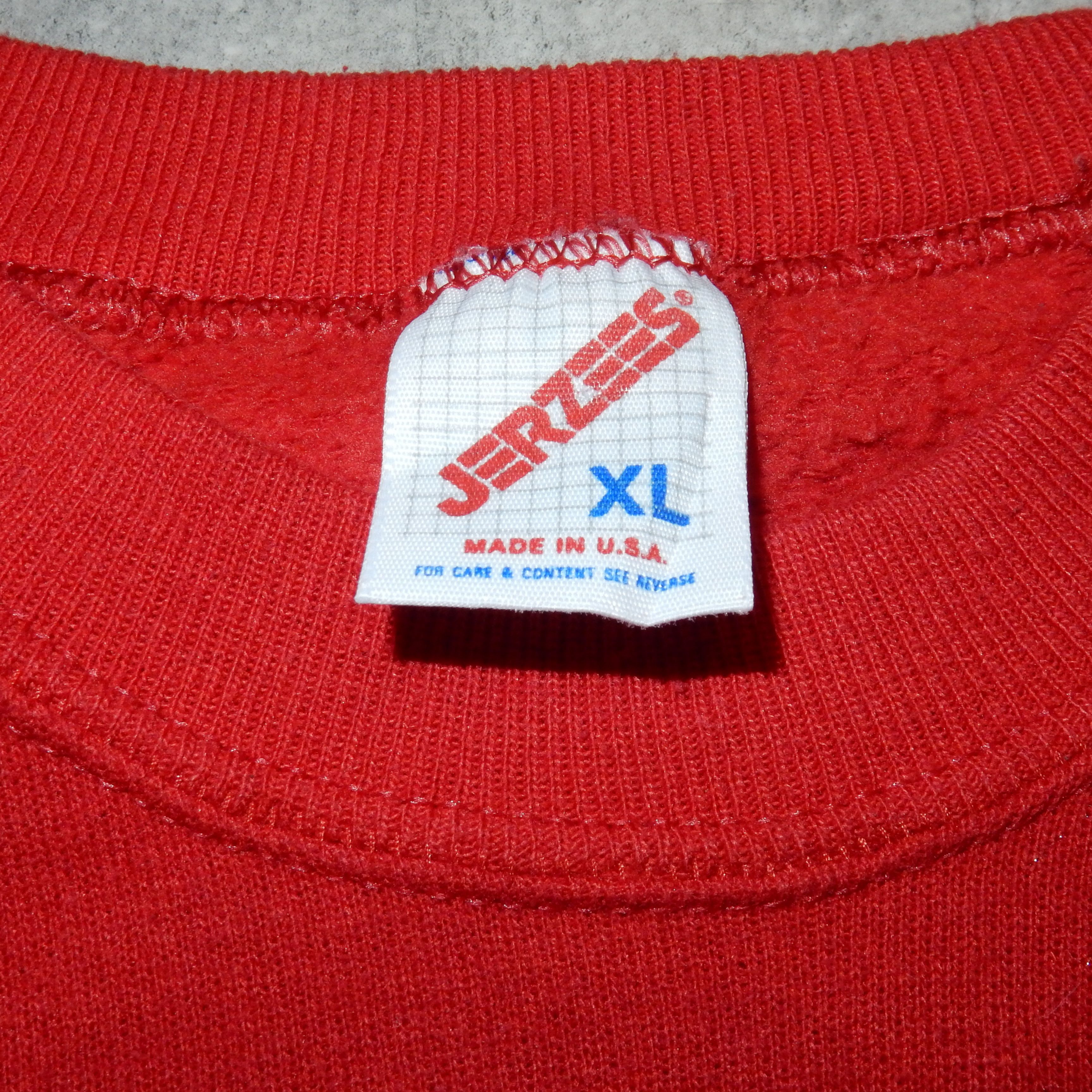 Jerzees × Vintage Jerzees Teddy love vintage 1991 red sweatshirt - XL Size XL / US 12-14 / IT 48-50 - 4 Thumbnail
