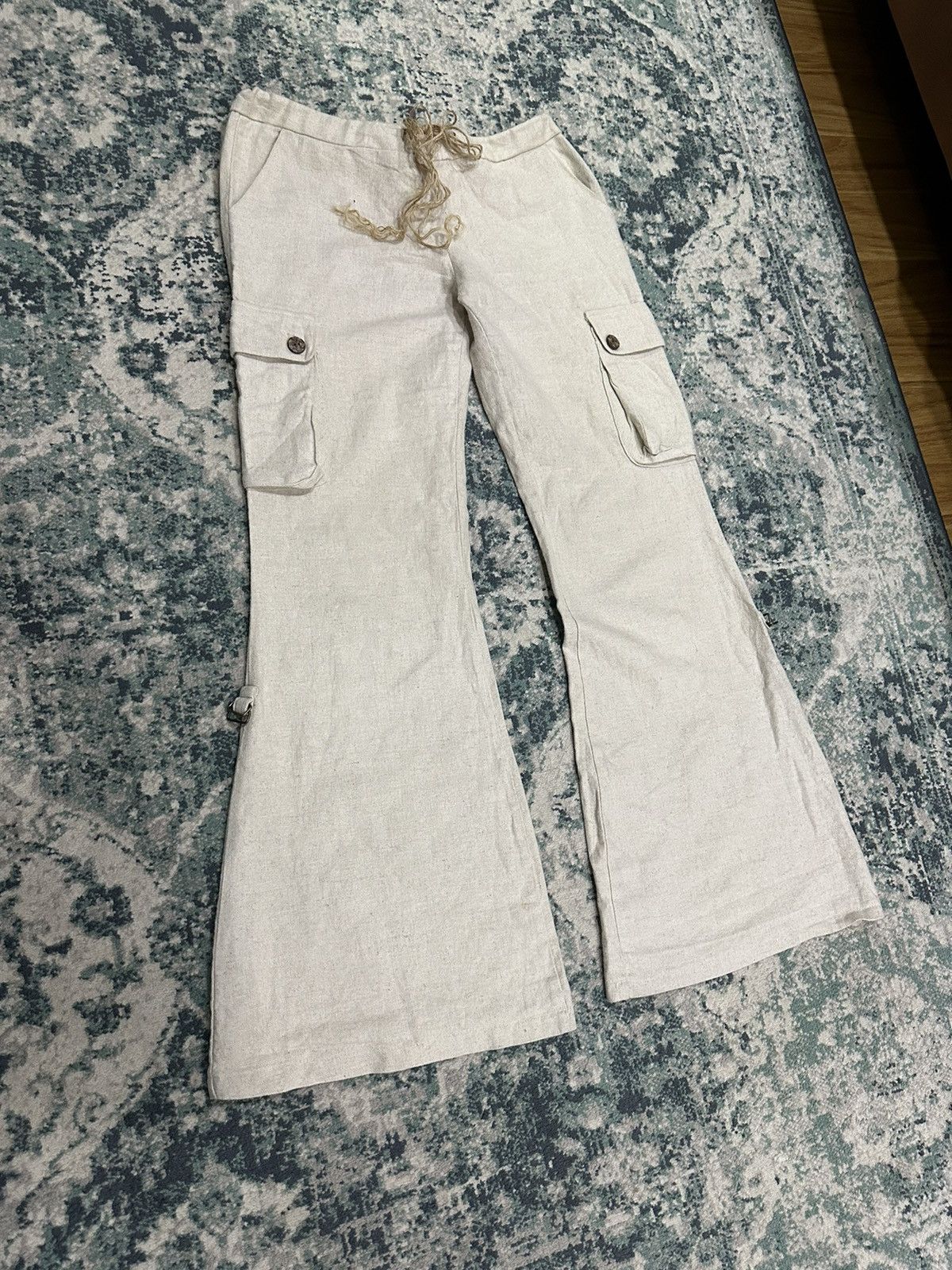 14th Addiction G.O.A Sack Cloth Flare Cargo Pant Size US 31 - 19 Thumbnail