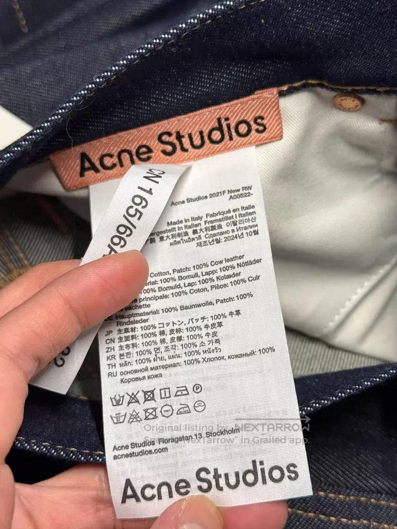 Acne Studios Acne Studios Raw Denim Pants, Raw Indigo Size US 26 / EU 42 - 5 Thumbnail