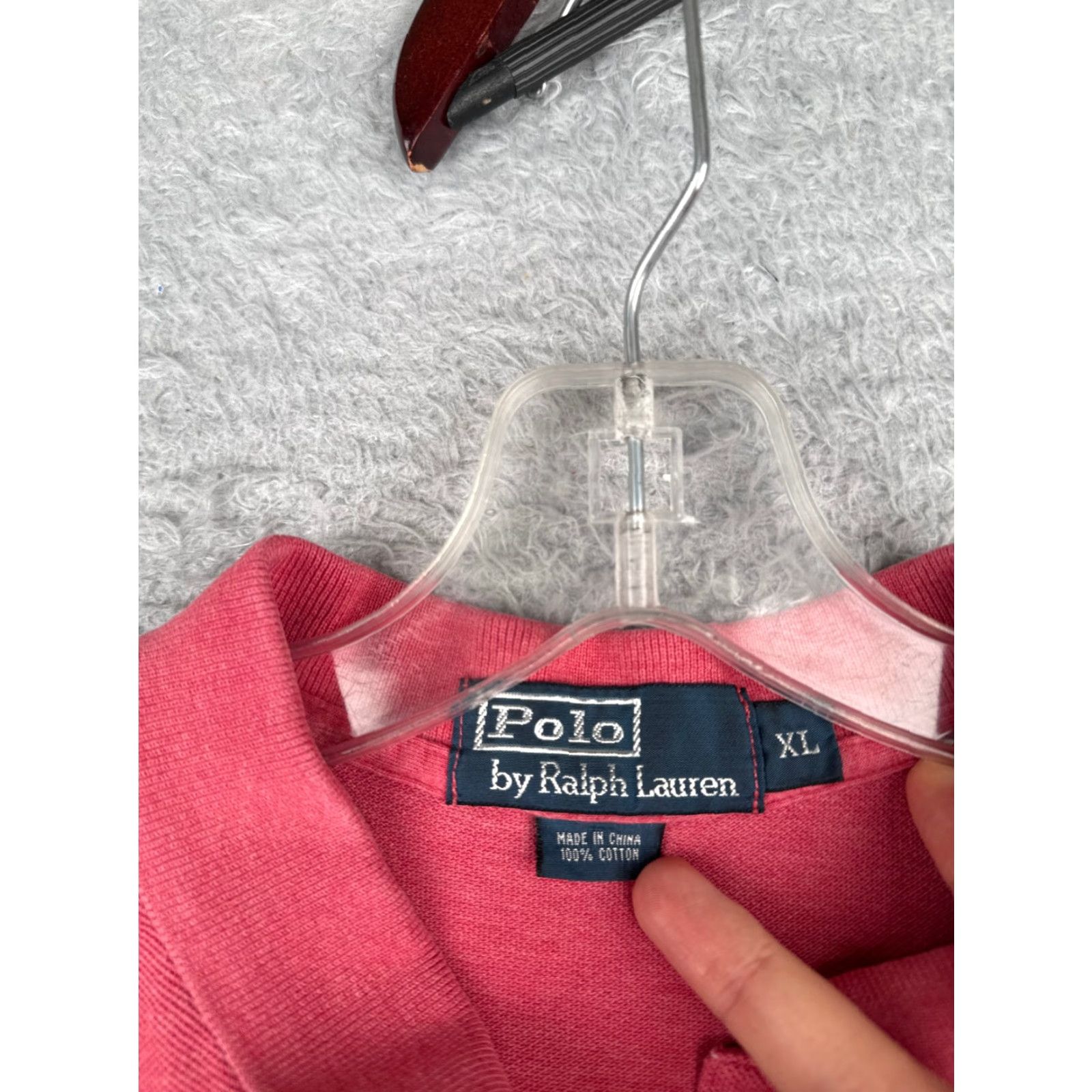 Ralph Lauren VINTAGE Ralph Lauren Polo Shirt Adult XL Red Short Sleeve Cotton Casual Activewear Mens Size US XL / EU 56 / 4 - 7 Thumbnail