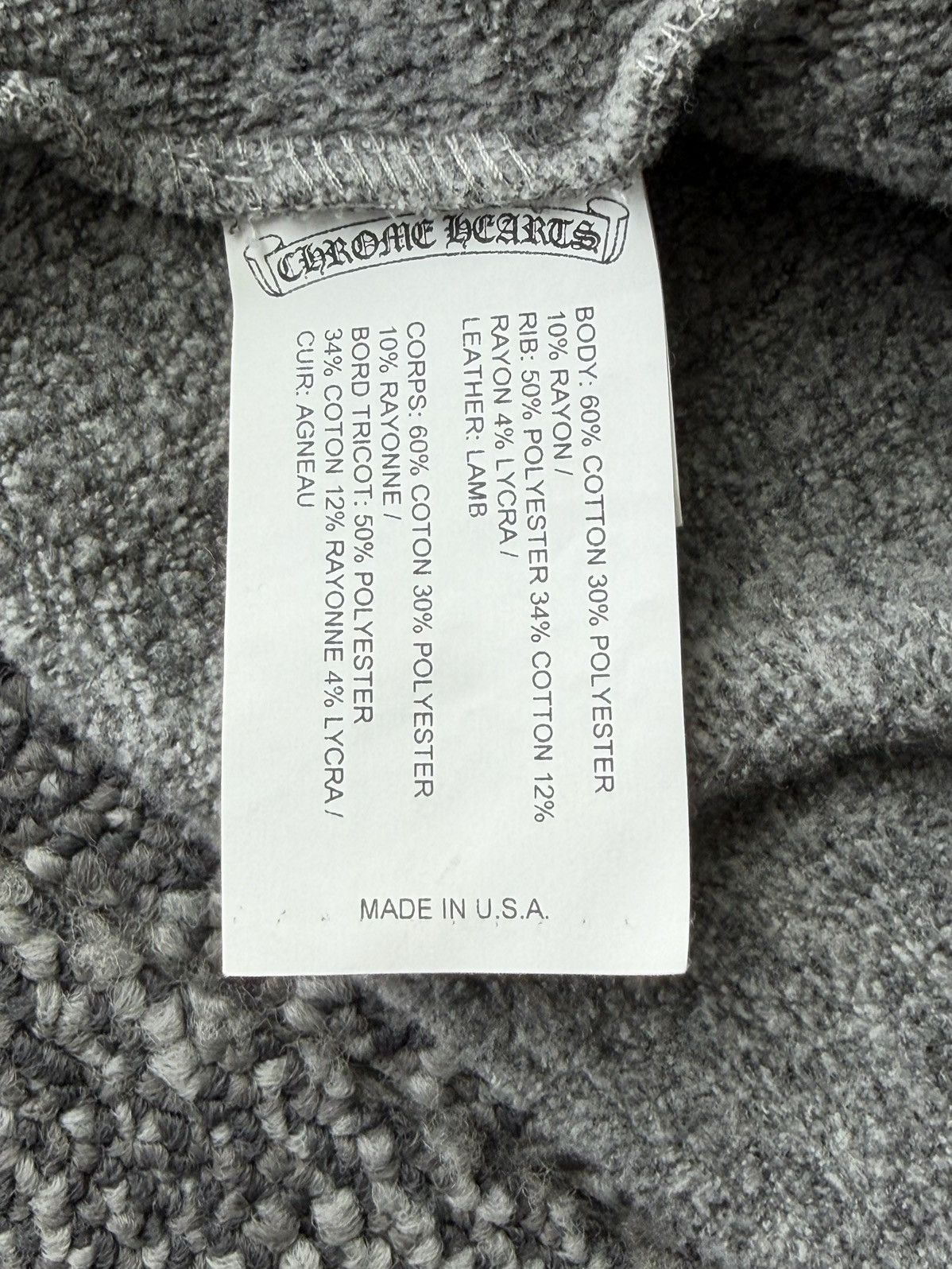 Chrome Hearts Chrome Hearts Y NOT leather Cross Patch Sweater Size US XL / EU 56 / 4 - 7 Thumbnail