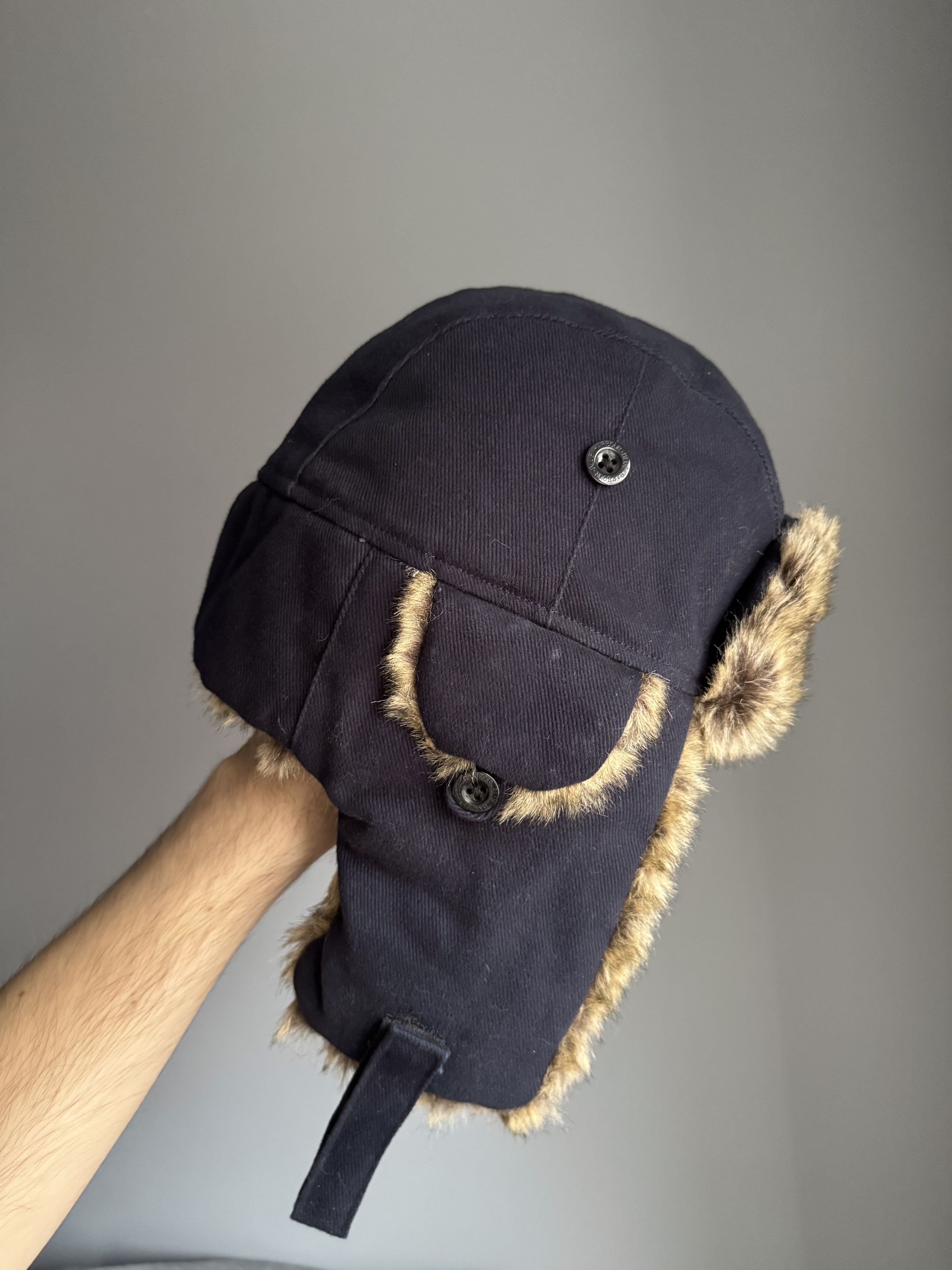 Vintage Vintage Crazy Y2K Mohair Fuzzy Trapper Hat Ushanka Huge Size ONE SIZE - 4 Thumbnail
