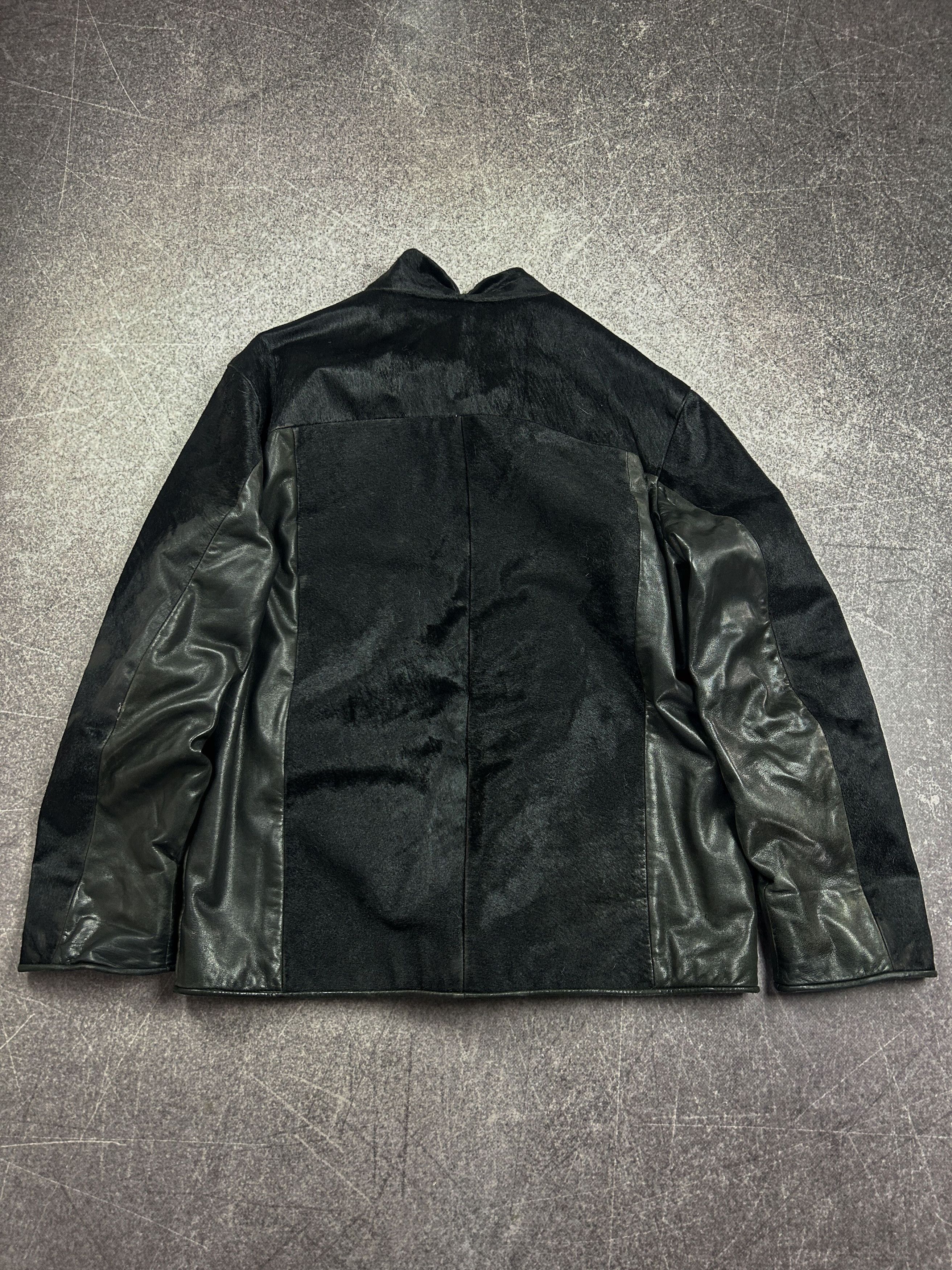 Hysteric Glamour VTG RICK OWENS STYLE REAL LEATHER / FUR JACKET 90s Y2K Size US L / EU 52-54 / 3 - 5 Thumbnail