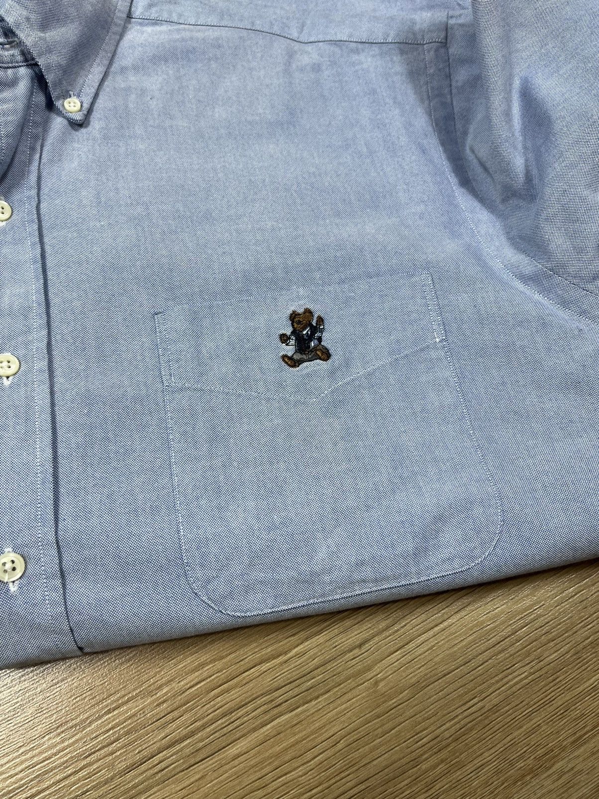 Polo Ralph Lauren Polo Ralph Lauren Bear Oxford Shirt Blue Dutton Sleeve Men’s Size US XXL / EU 58 / 5 - 8 Thumbnail