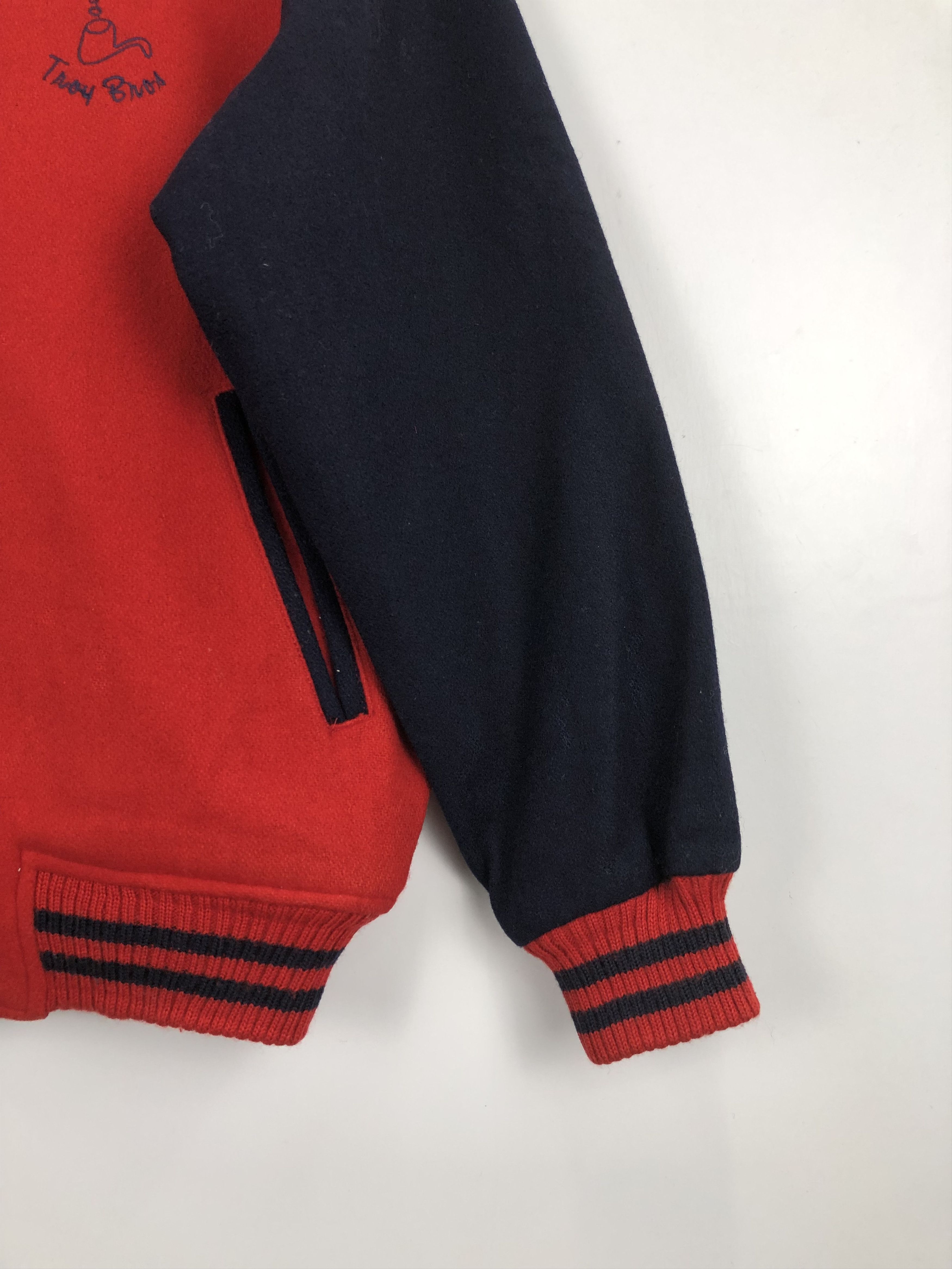 Vintage Vintage Troy Bros Wool Varsity Jacket V0308 Size US M / EU 48-50 / 2 - 5 Thumbnail