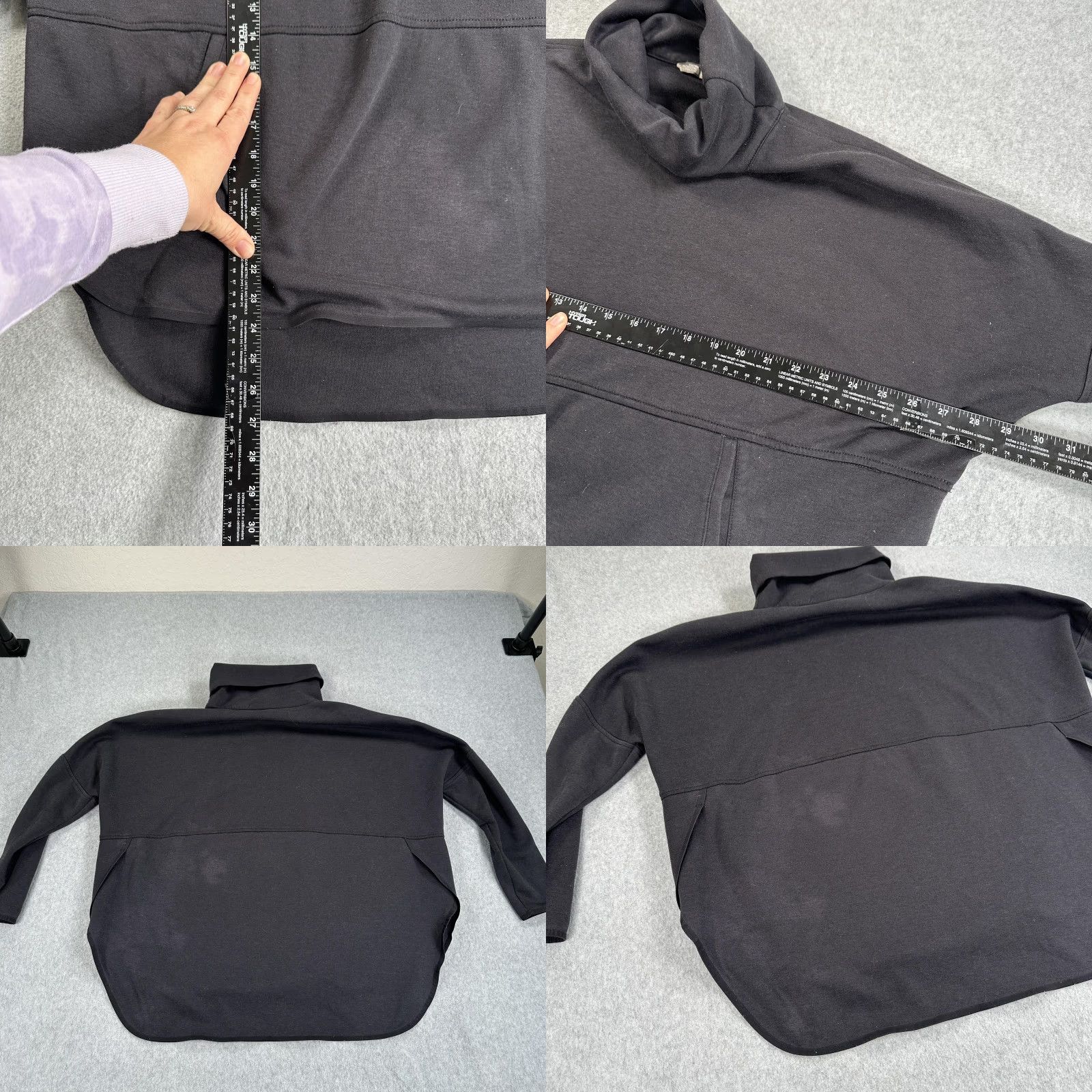 The North Face The North Face Sweatshirt Womens S/M Black Cowl Neck Fleece Pullover Pockets Size S / US 4 / IT 40 - 8 Thumbnail