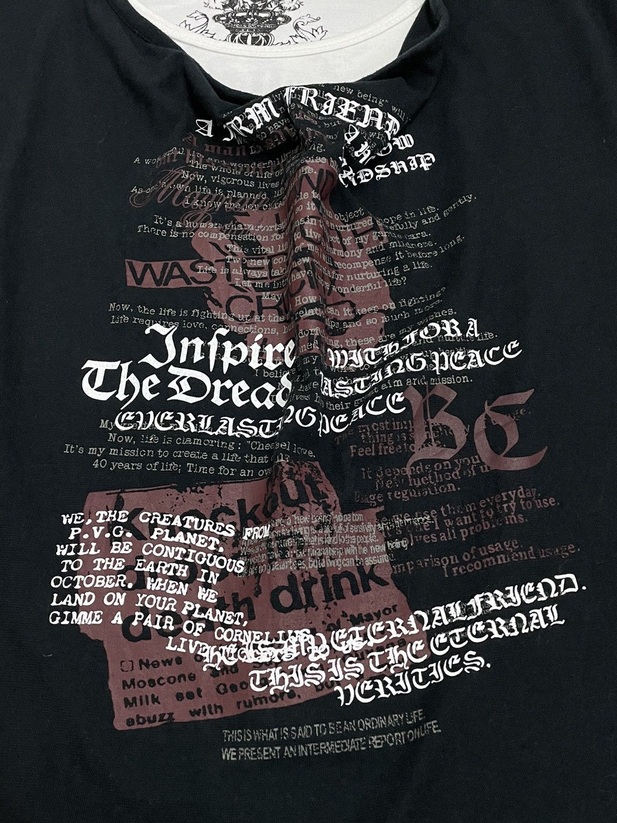 Designer × Japanese Brand Sorridere Layered Wording Life Poem Friendship Crucifix Size US XL / EU 56 / 4 - 6 Thumbnail