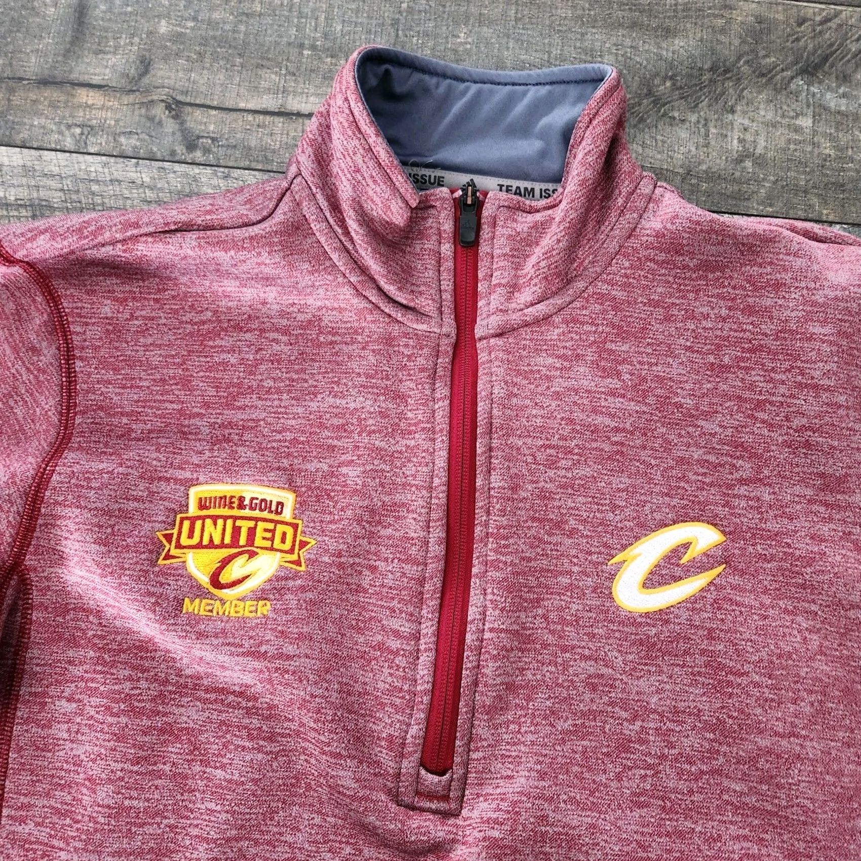 Adidas Adidas Team Issue Cleveland Cavaliers Climawarm Pullover Zip S Women's Red 1/4 Zip Basketball Athleisure Vintage No Size S / US 4 / IT 40 - 2 Thumbnail