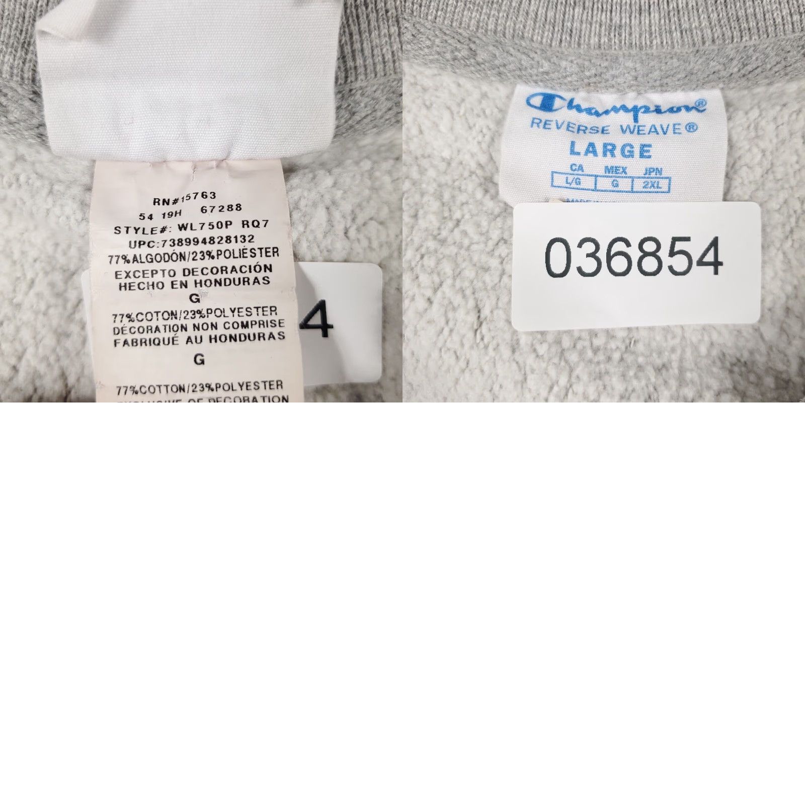Champion Champion Reverse Weave Womens Large XL Ladies Gray Pullover Sweatshirt Size L / US 10 / IT 46 - 8 Thumbnail