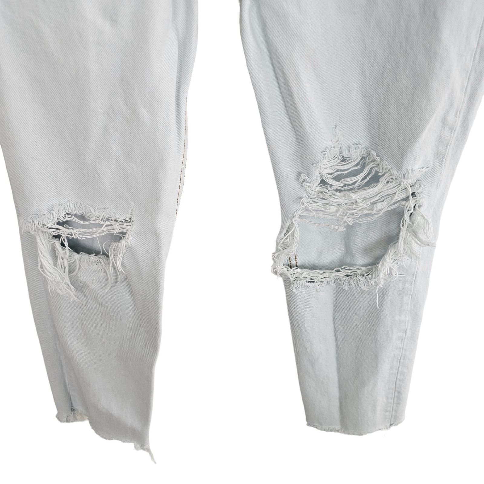 GRLFRND GRLFRND Womens Mica Crop Jeans High Rise Distressed Sz 26 Size 26" / US 2 / IT 38 - 3 Thumbnail