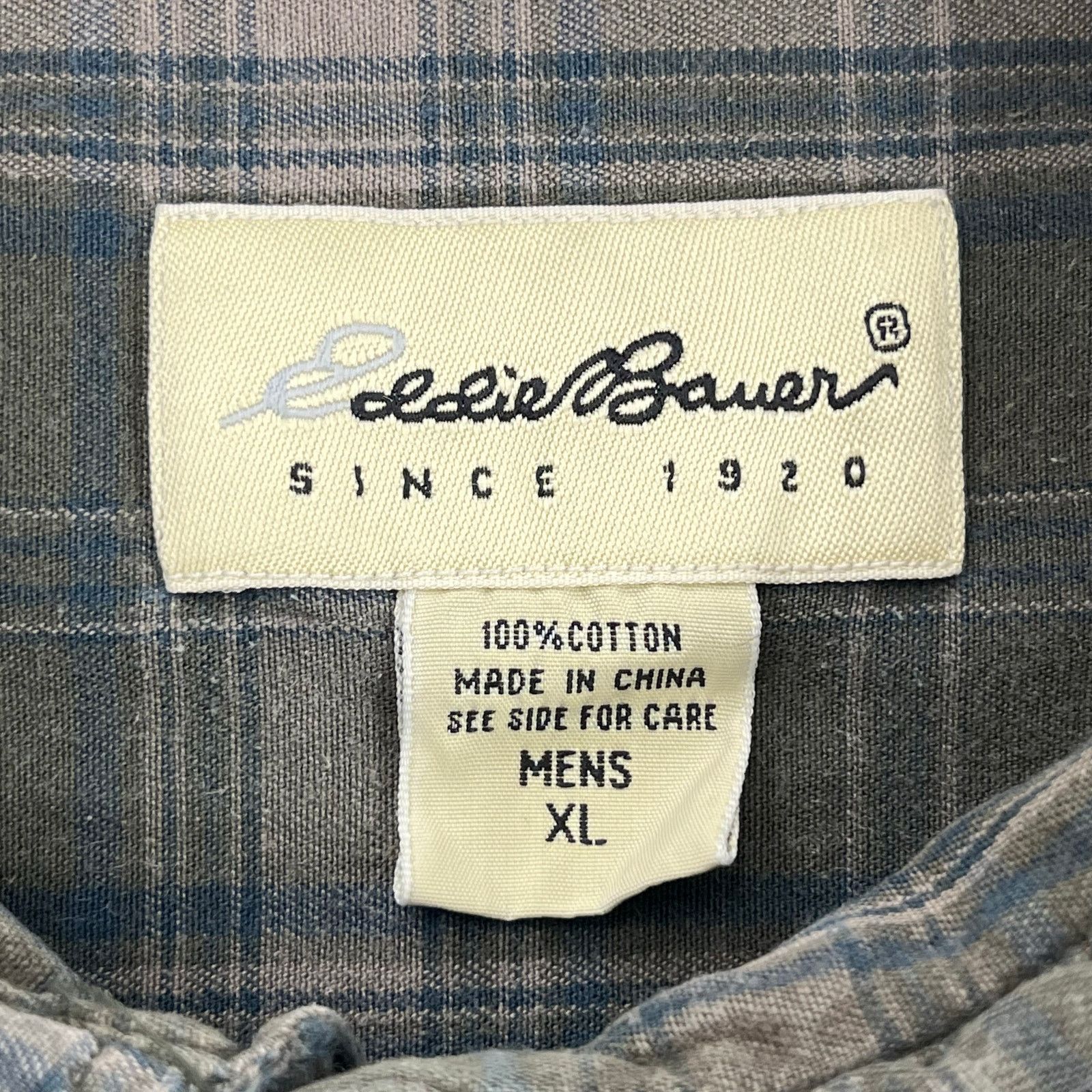 Eddie Bauer Eddie Bauer Green Plaid Button Up Shirt XL Size US XL / EU 56 / 4 - 3 Thumbnail