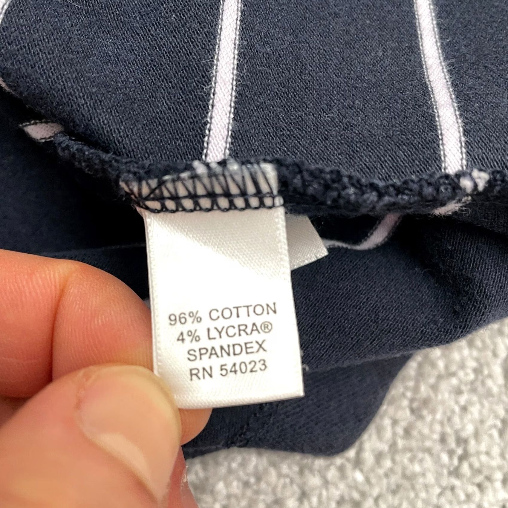 Banana Republic Banana Republic Polo Shirt Mens Large Navy Blue Striped Cotton Blend Short Sleeve Casual Top Size US L / EU 52-54 / 3 - 5 Thumbnail