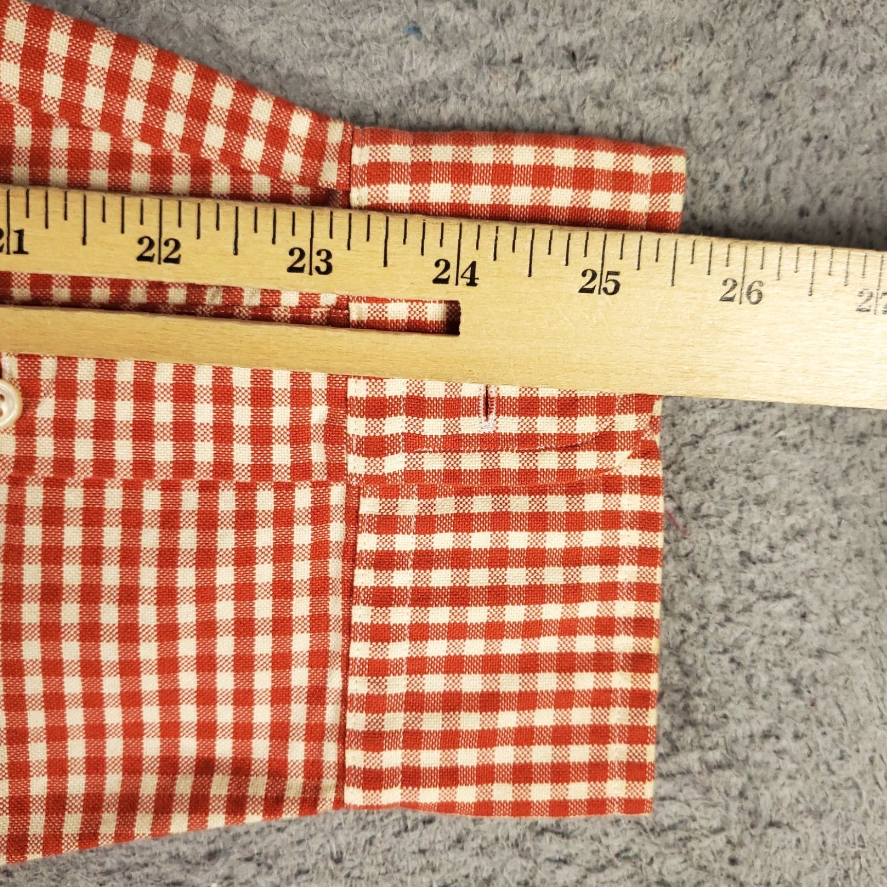 Ralph Lauren Ralph Lauren Shirt Men XL Red Orange Check Regular Fit Pony Button-Front Cotton Long Sleeve Mens Size US XL / EU 56 / 4 - 7 Thumbnail