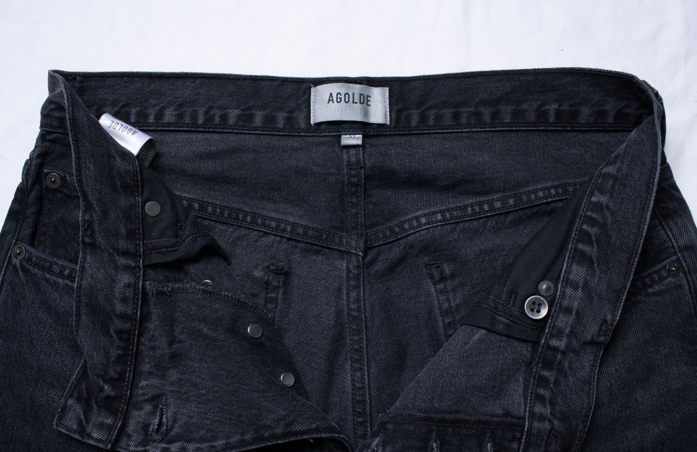 Agolde Agolde, Criss Cross jeans in black Size 27" / US 4 / IT 40 - 8 Thumbnail